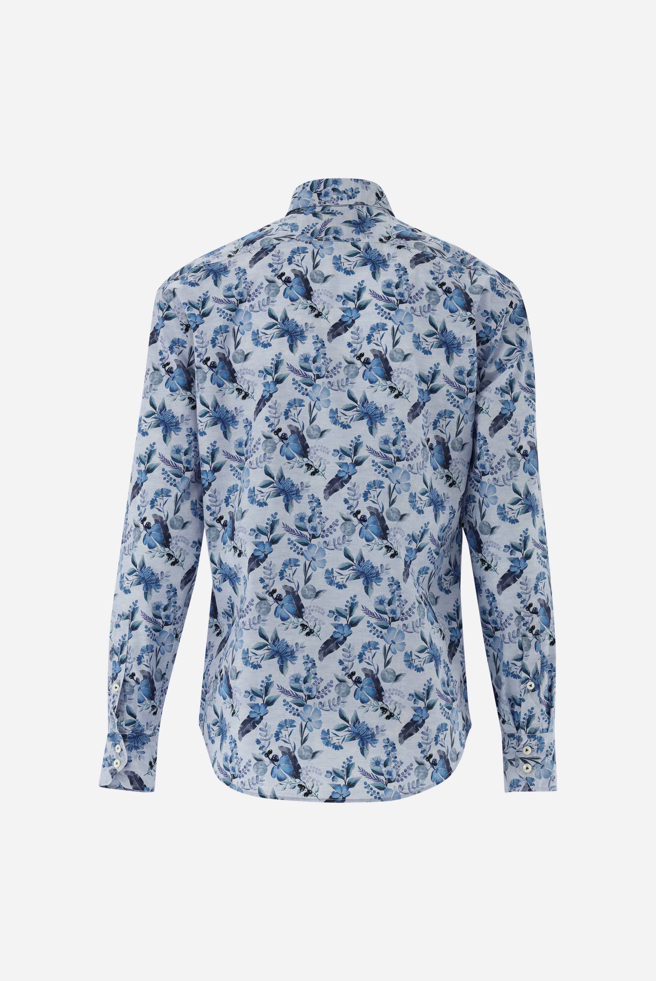 Van Laack-Popeline Hemd mit Blumendruck Tailor Fit-Hemden & Blusen-Black-Deal-Outlet-by-ARCHIVIST