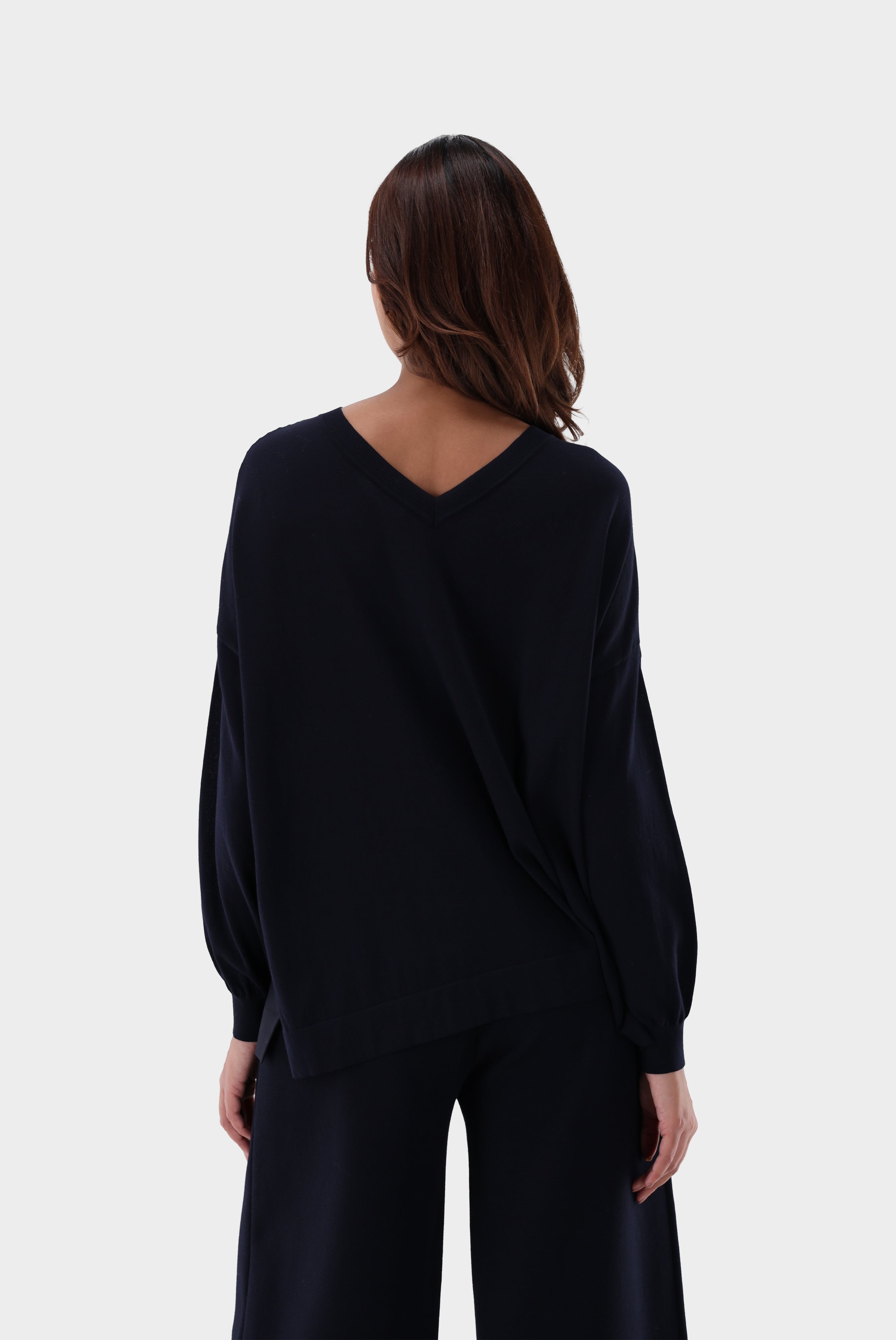 Van Laack-Oversize Wendepullover mit Seide-Strick & Pullover-Black-Deal-Outlet-by-ARCHIVIST