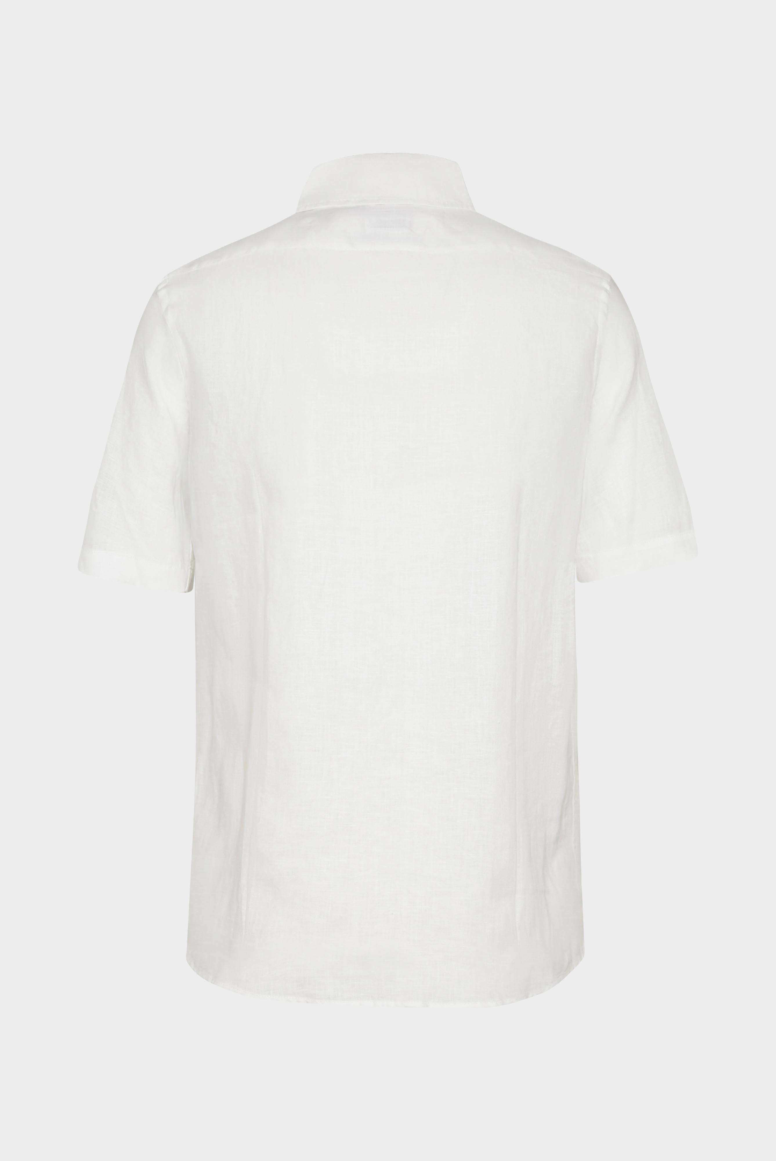 Van Laack-Kurzarm-Hemd aus Leinen in kastiger Passform-Hemden & Blusen-Black-Deal-Outlet-by-ARCHIVIST