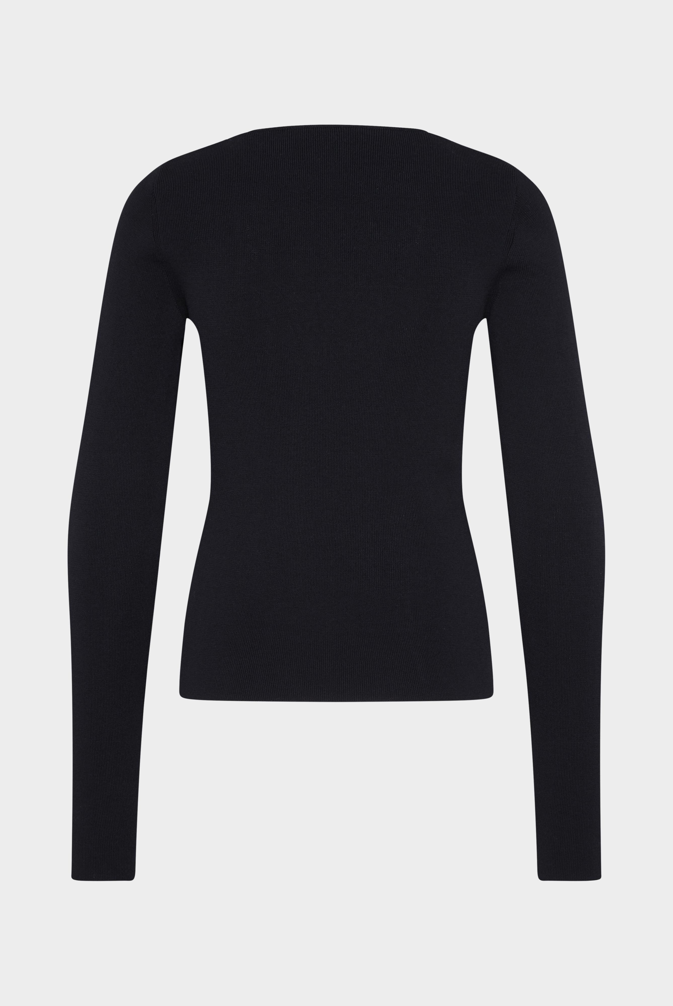 Van Laack-Slim Fit Pullover mit V-Ausschnitt aus Baumwolle-Strick & Pullover-Black-Deal-Outlet-by-ARCHIVIST