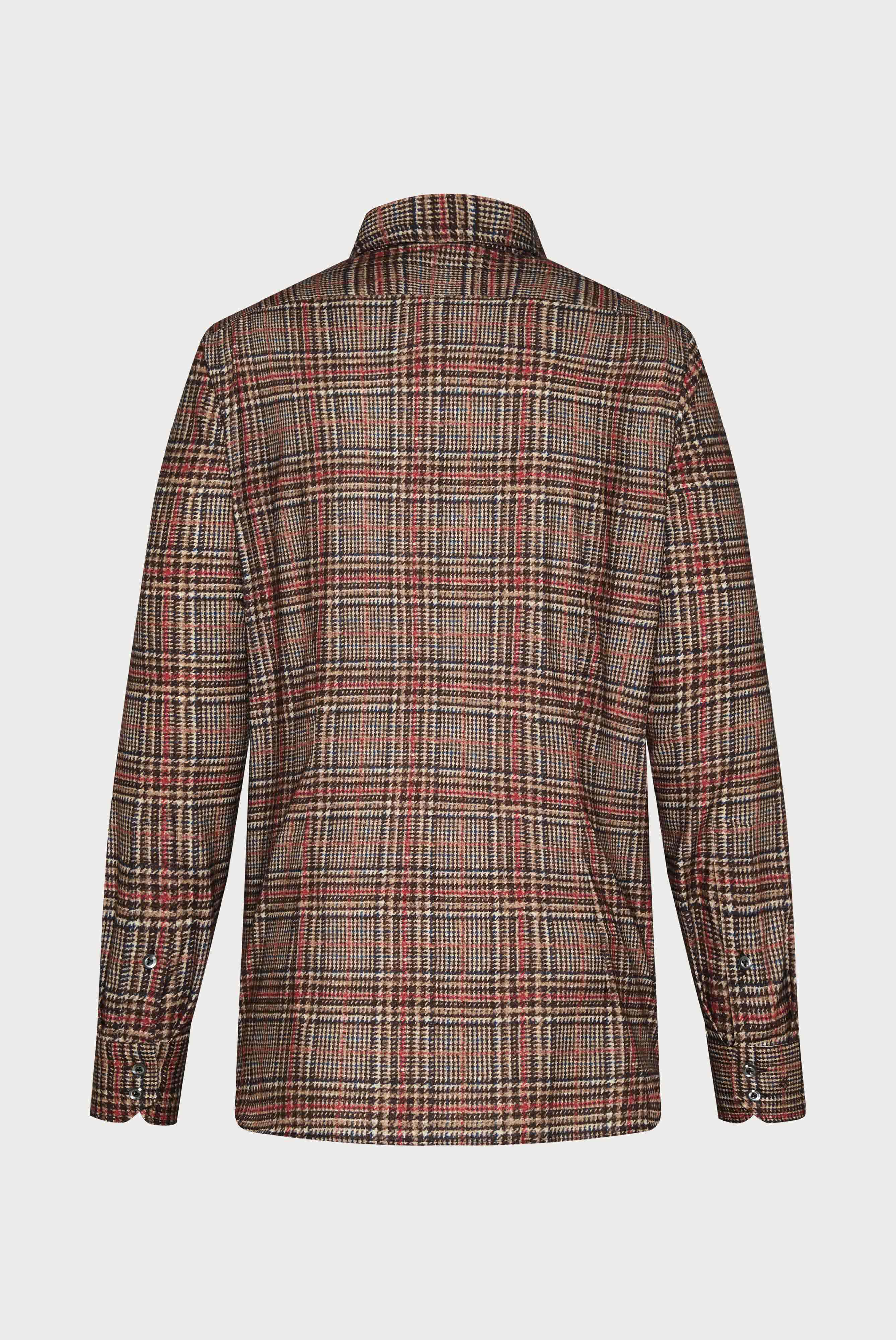 Van Laack-Hemd mit Button Down Kragen Tailor Fit Beige/Braun Kariert-Hemden & Blusen-Black-Deal-Outlet-by-ARCHIVIST