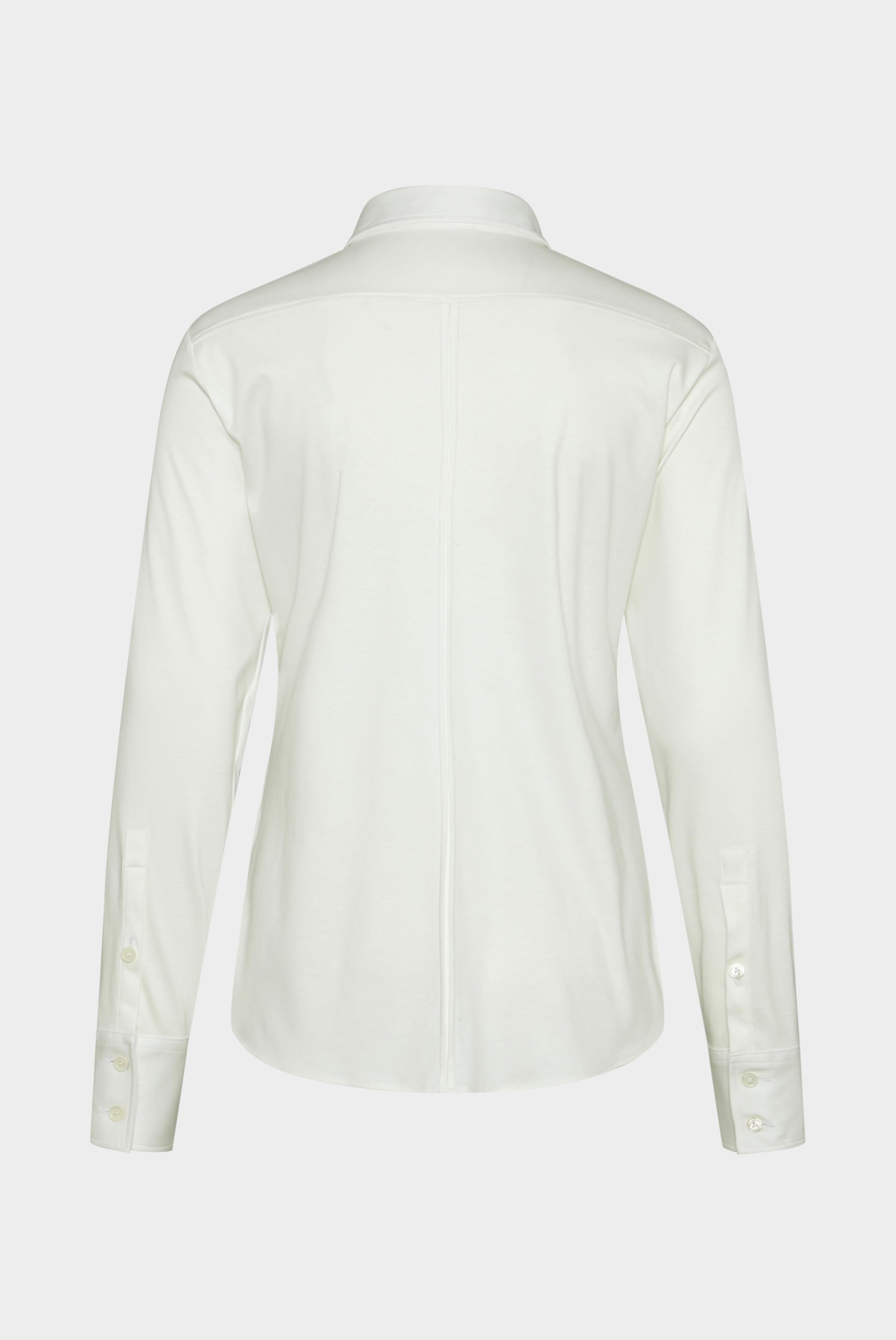 Jersey Hemdbluse Swiss Cotton Grau