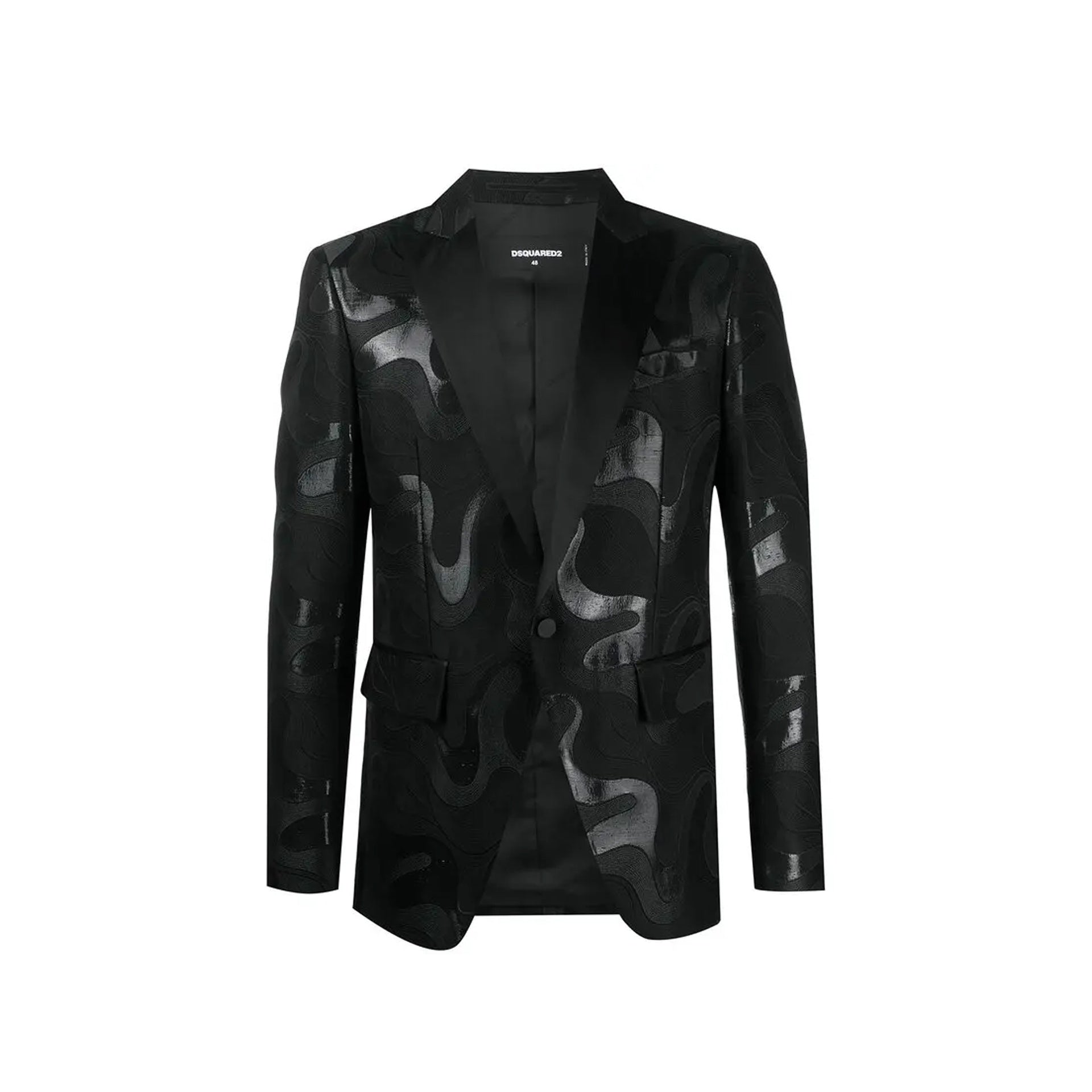 Dsquared2 Abstract-Print Single-Breasted Blazer