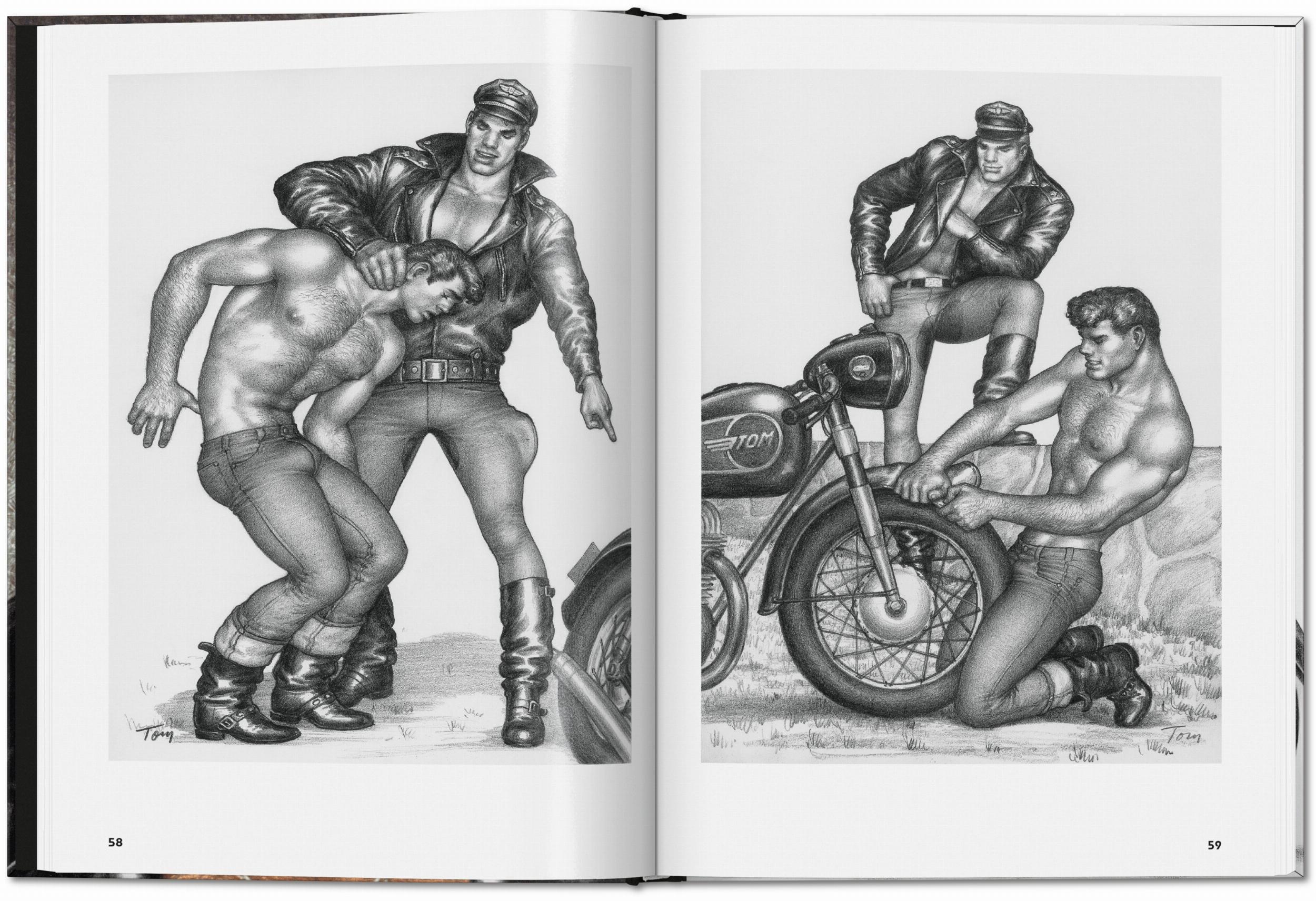 Taschen-The Little Book of Tom. Bikers (German, French, English)-Sexy Books-Black-Deal-Outlet-by-ARCHIVIST