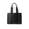 Chloé-Chloe Woody Medium Leather Tote Bag-WOMEN BAGS-Black-Deal-Outlet-by-ARCHIVIST