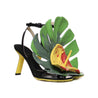 Loewe-Loewe Petal Monstera Leather Sandals-WOMEN SHOES-Black-Deal-Outlet-by-ARCHIVIST