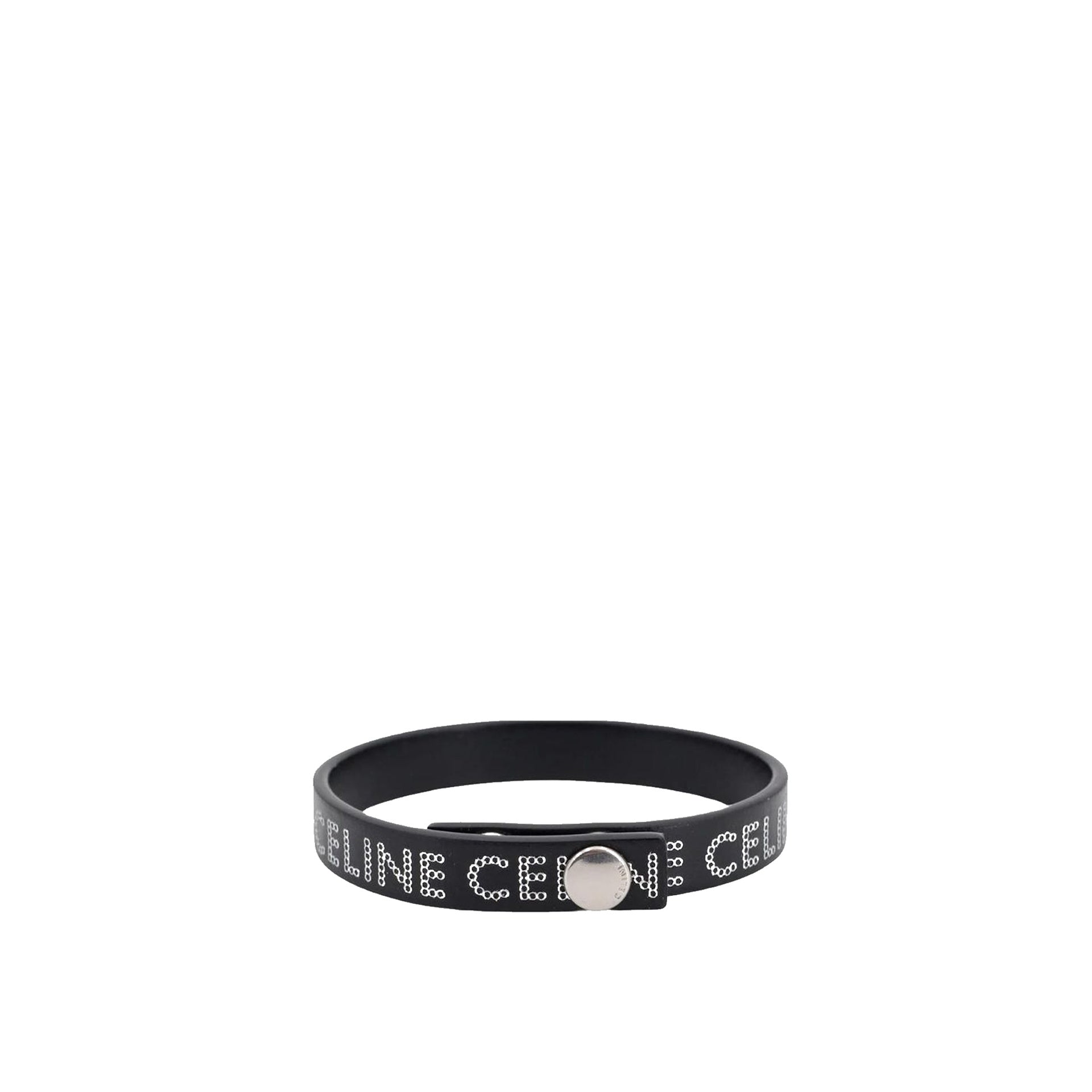 Celine Leather Logo Bracelet