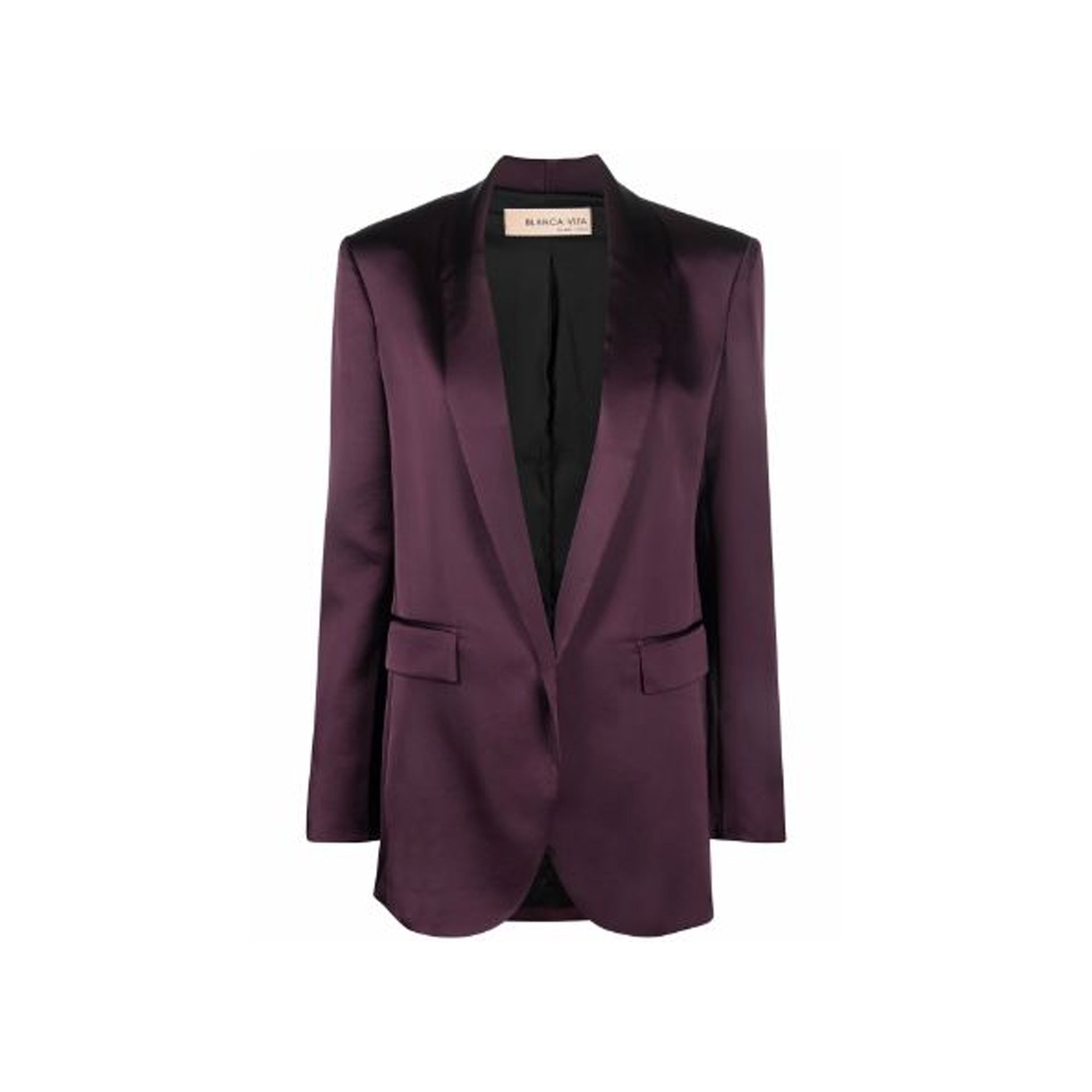 Blanca Vita Satin Effect Blazer