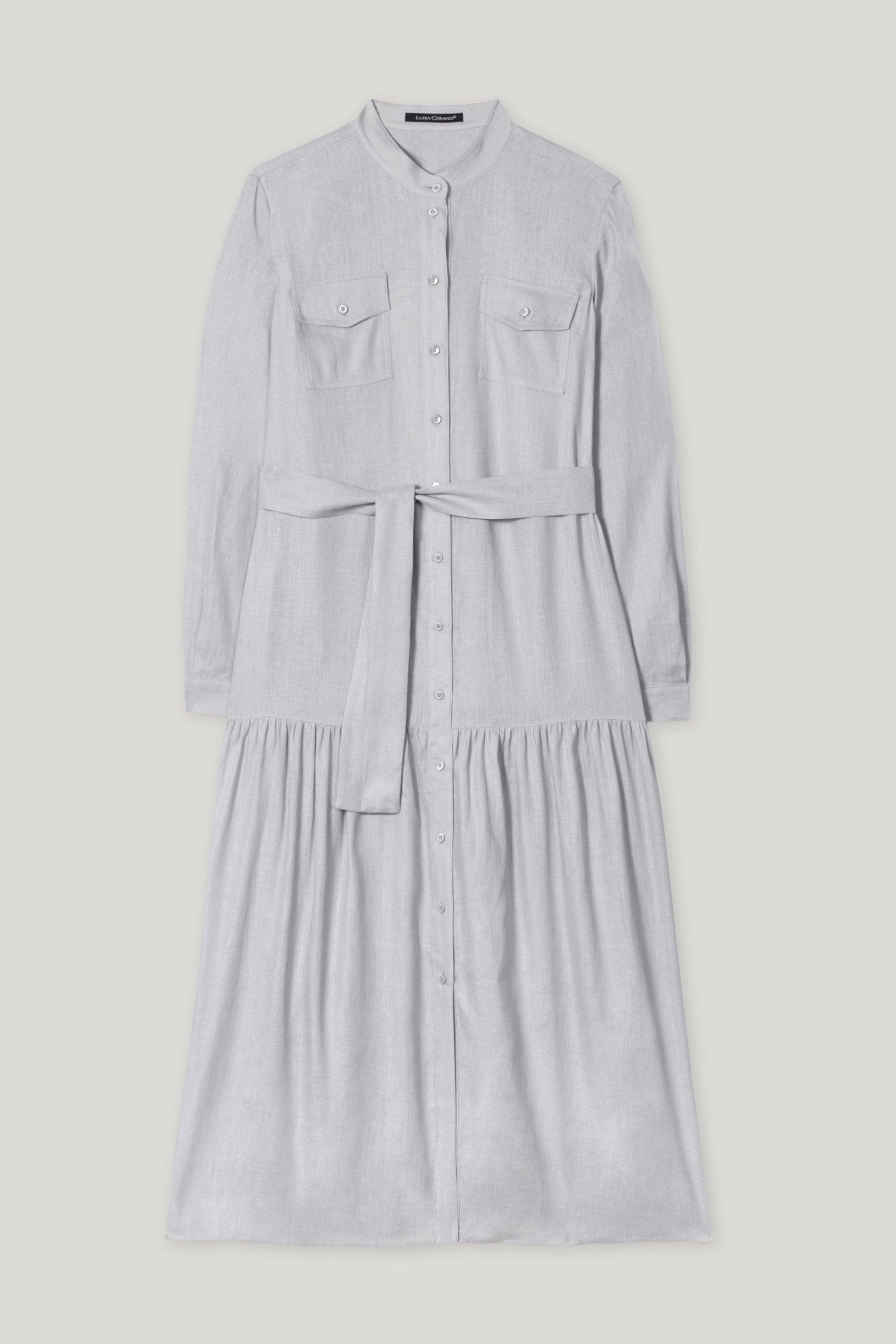Hemdblusenkleid aus Leinen-Mix-Kleider & Röcke-Luisa Cerano-ARCHIVIST