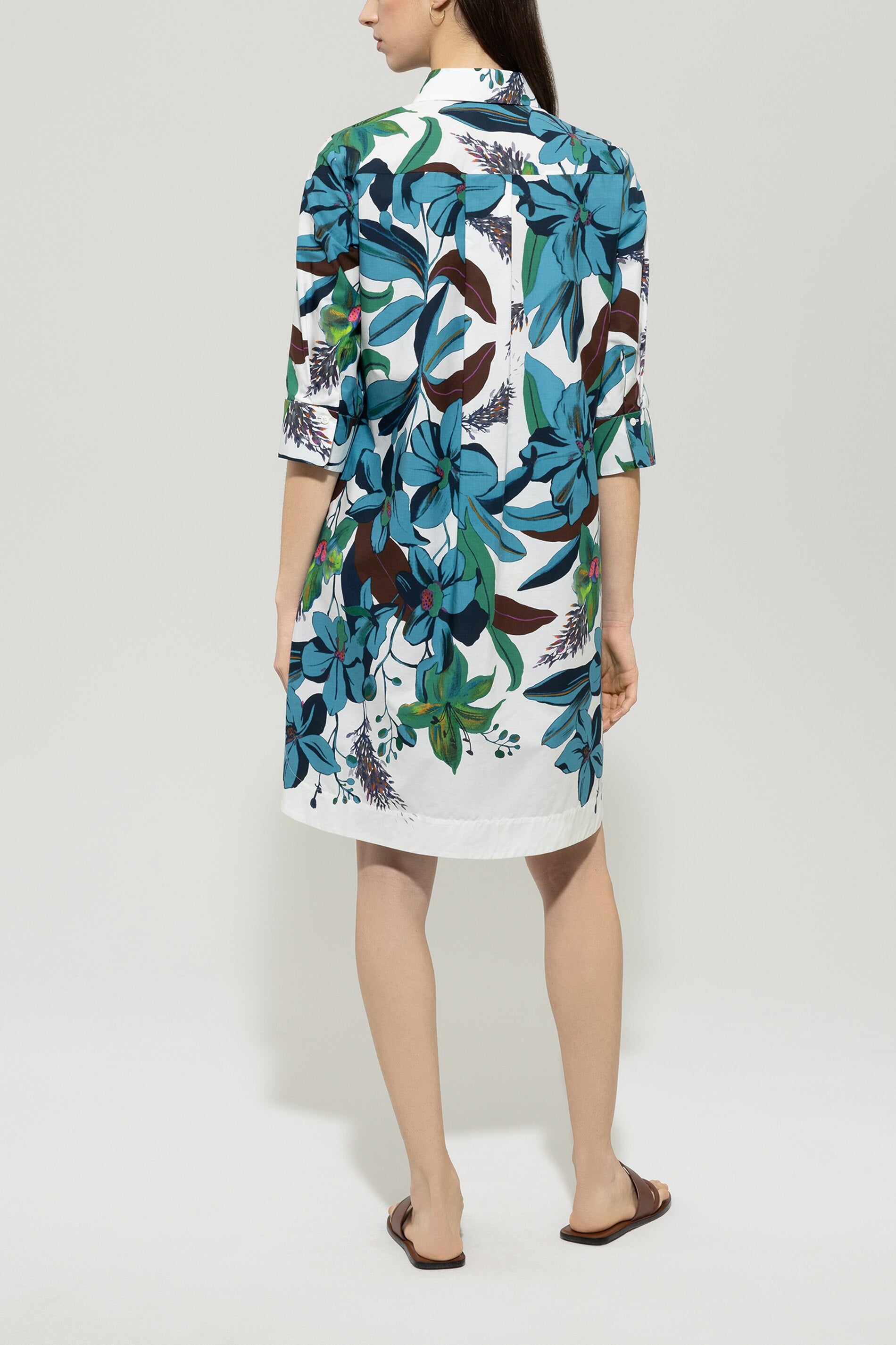 Hemdkleid mit Hawaii-Print