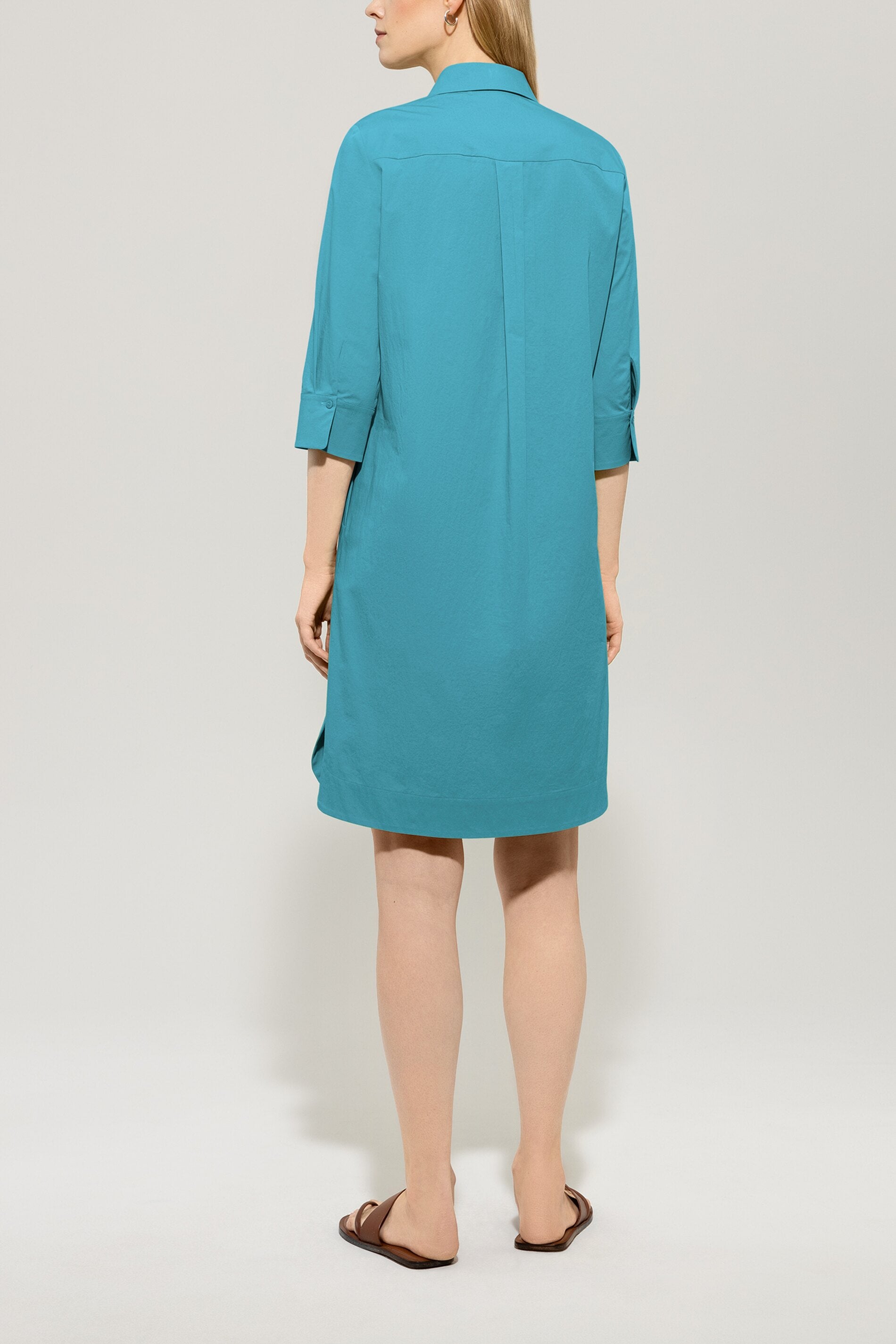 Gabardine-Hemdblusenkleid