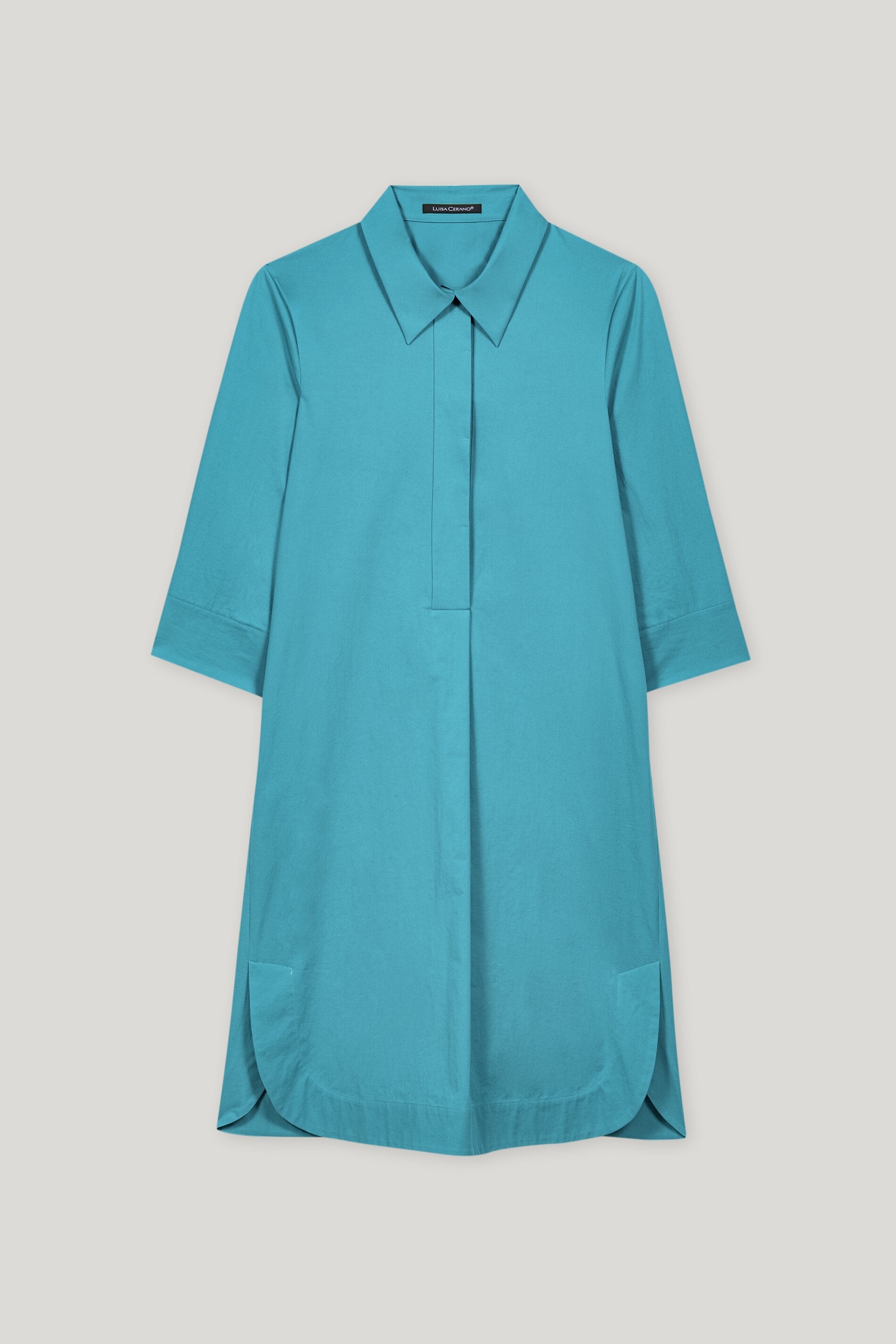 Gabardine-Hemdblusenkleid