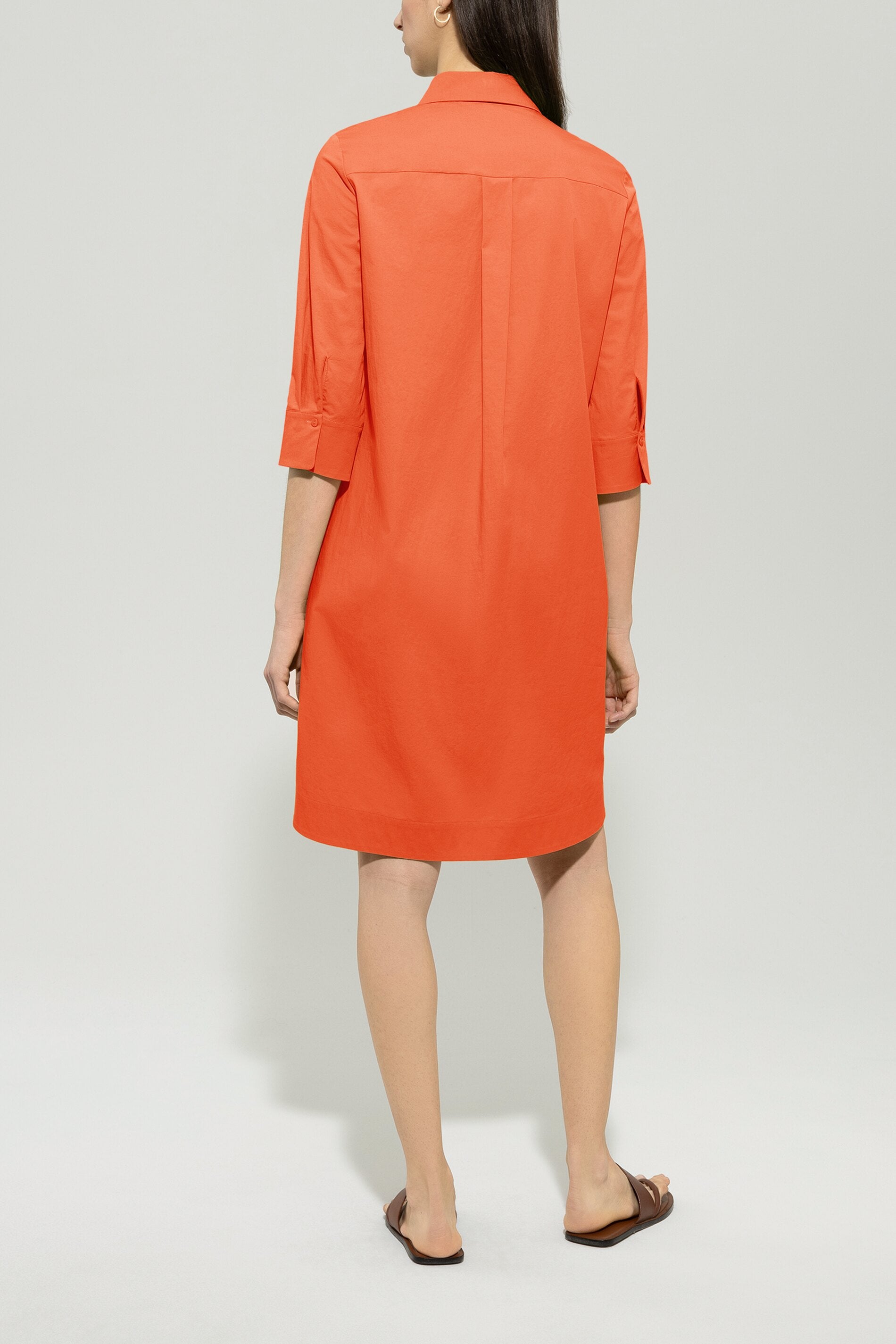 Gabardine-Hemdblusenkleid