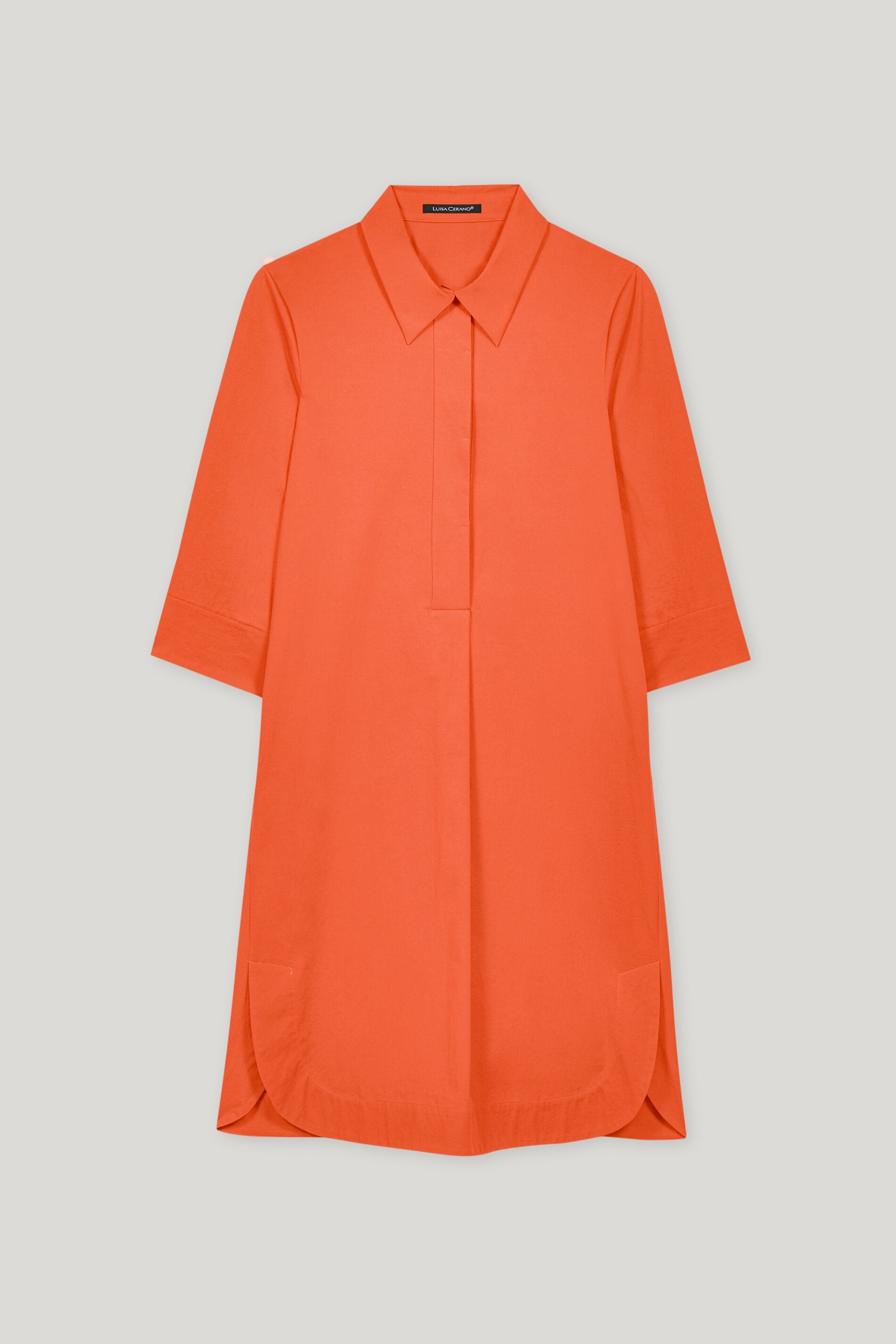 Gabardine-Hemdblusenkleid