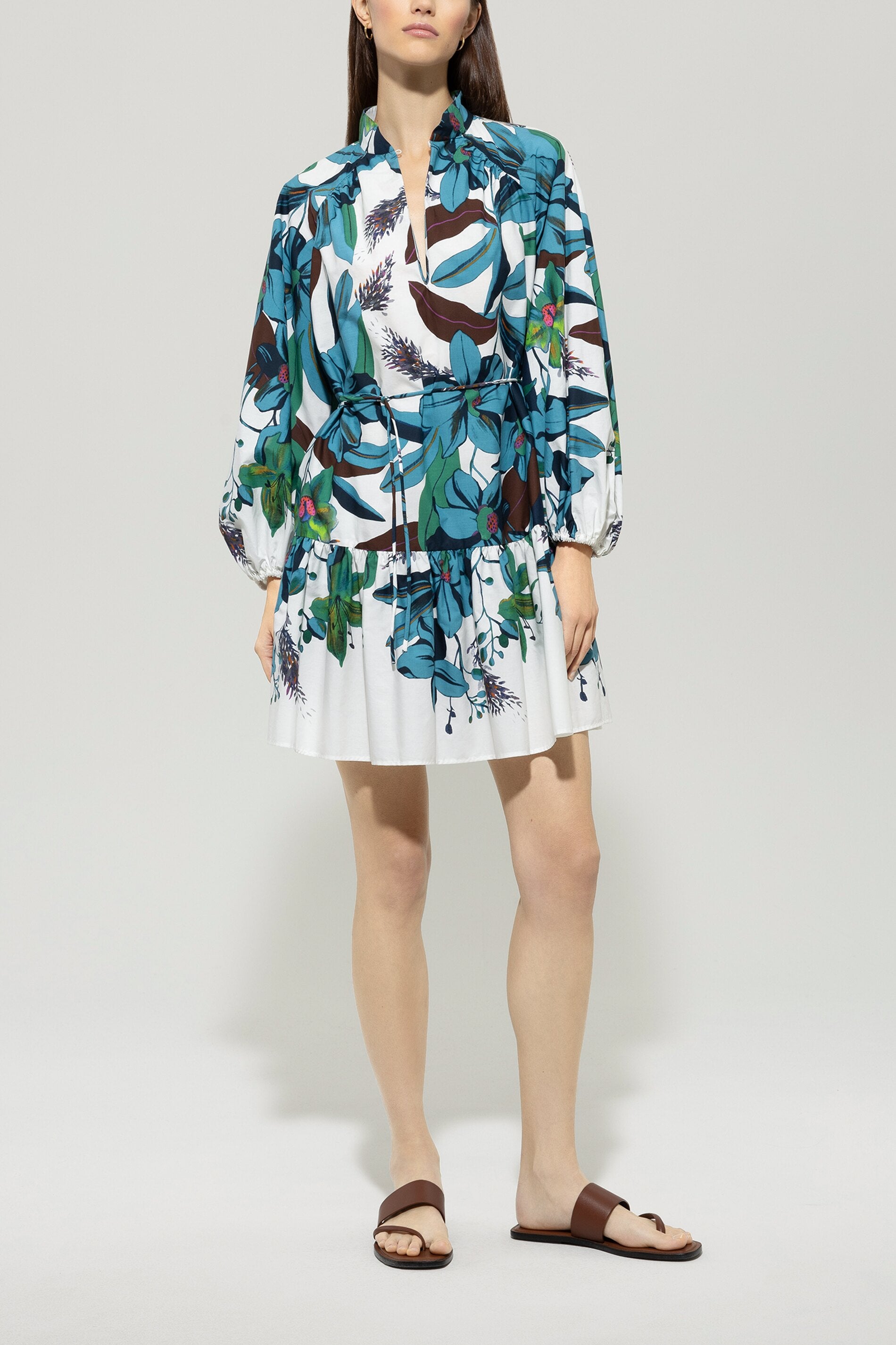 Minikleid mit Hawaii-Print