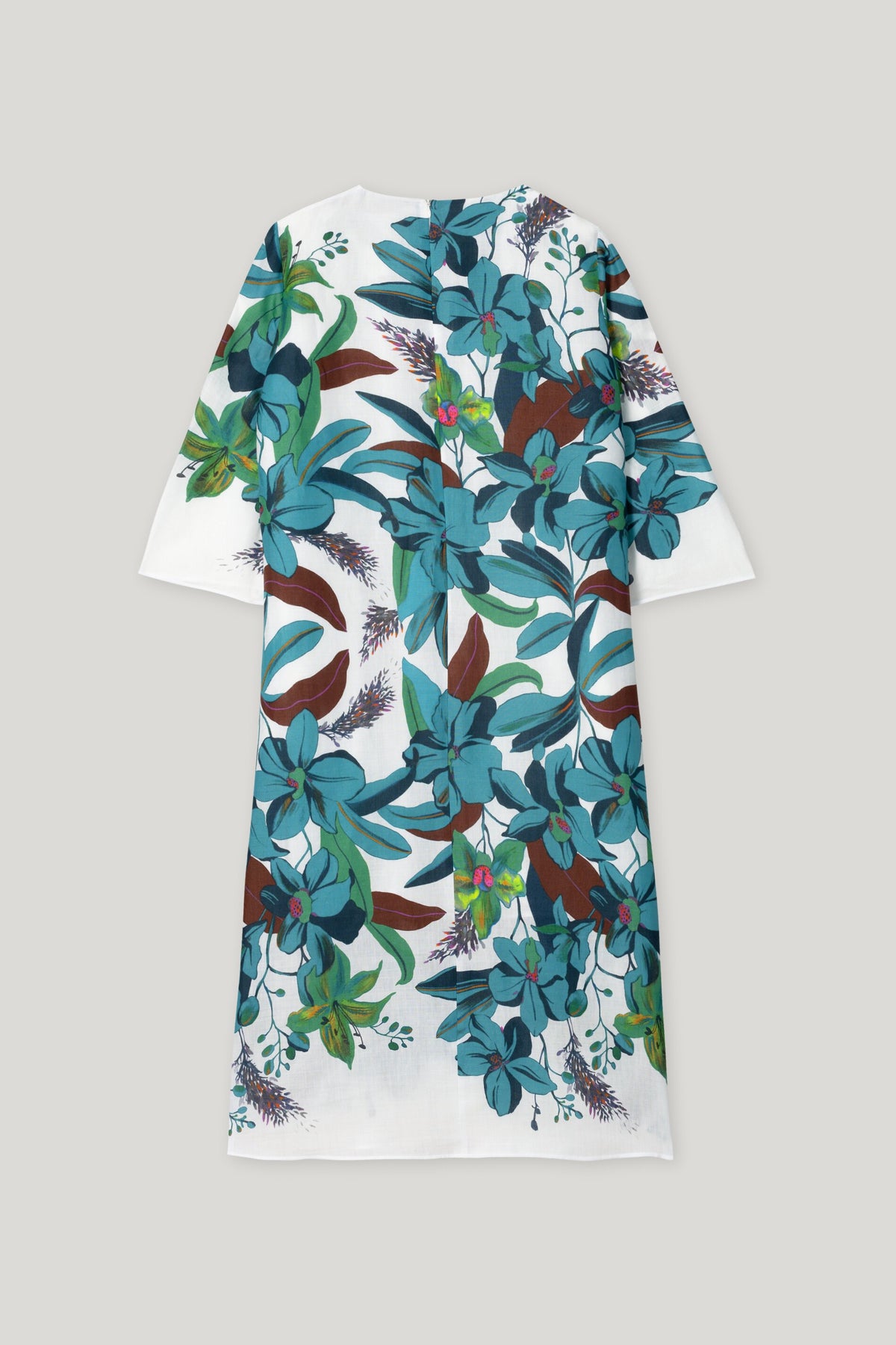 Midikleid mit Hawaii-Print