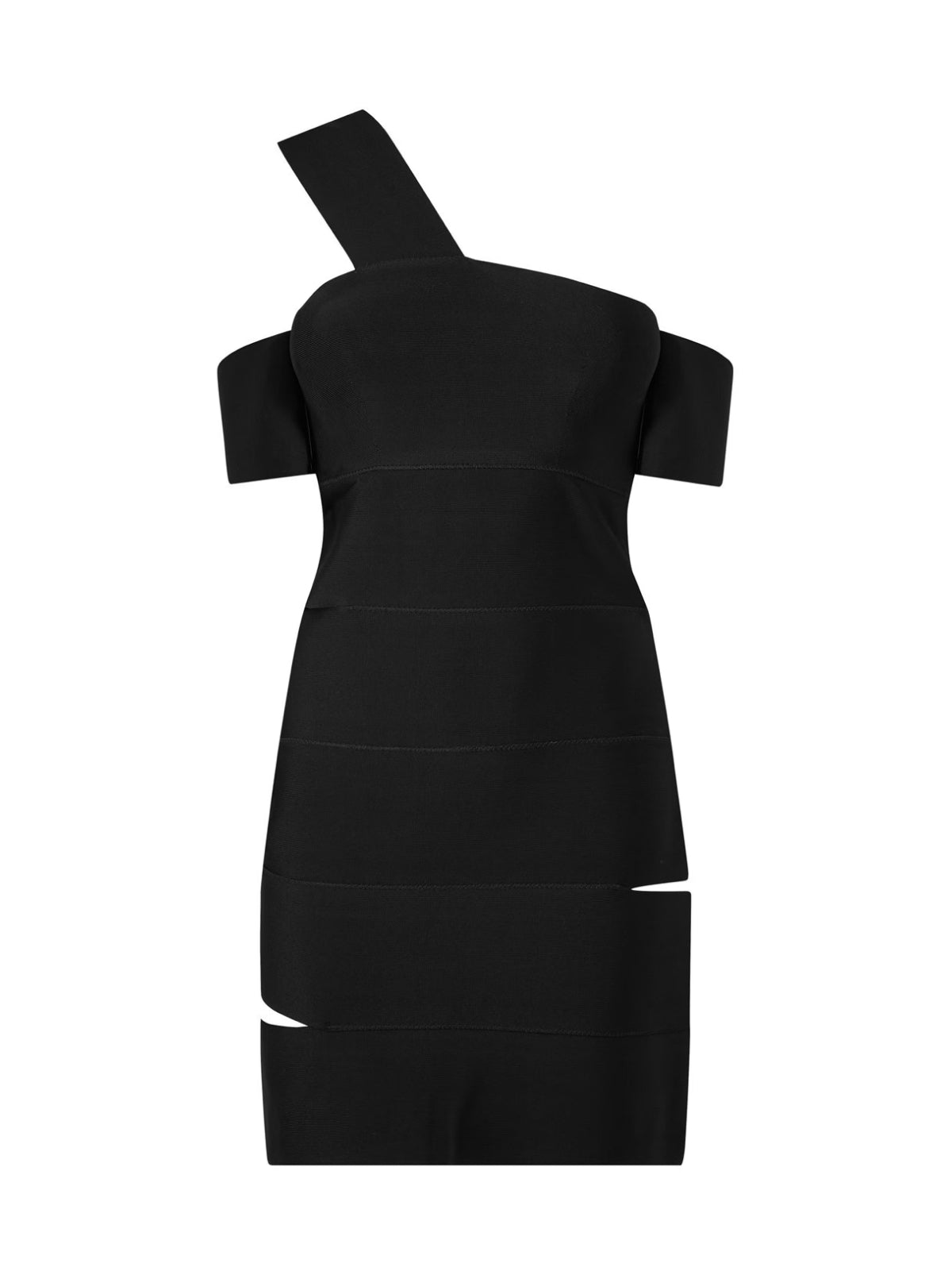 Cut-Out One-Shoulder Mini Dress