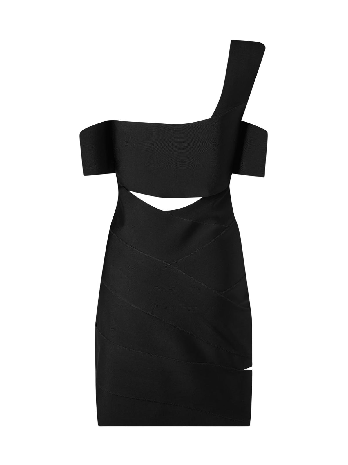 Cut-Out One-Shoulder Mini Dress