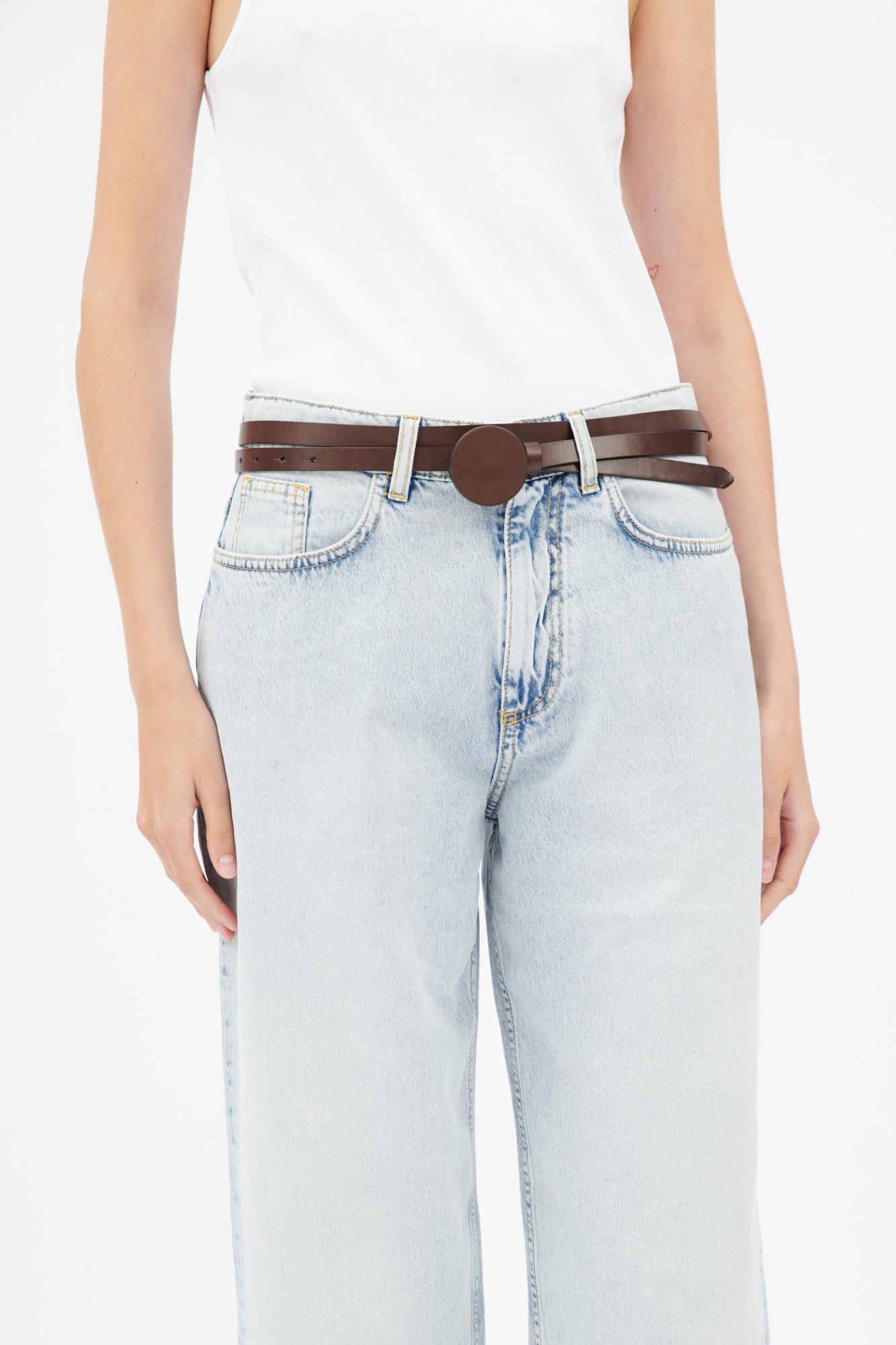 LEATHER Gürtel, Cacao-Accessoires-Odeeh-OUTLET-ONESIZE-Cacao-ARCHIVIST-ARCHIVE-SALE