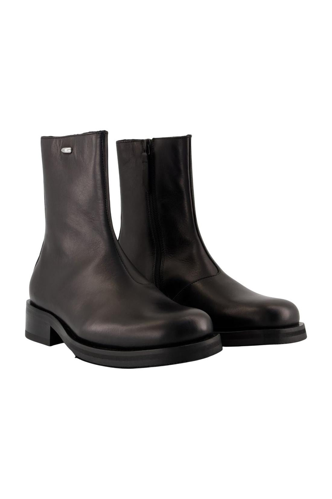 Our Legacy-Ankle Boots Camion - OUR LEGACY - Leder - Schwarz-Stiefel & Stiefeletten-Black-Deal-Outlet-by-ARCHIVIST