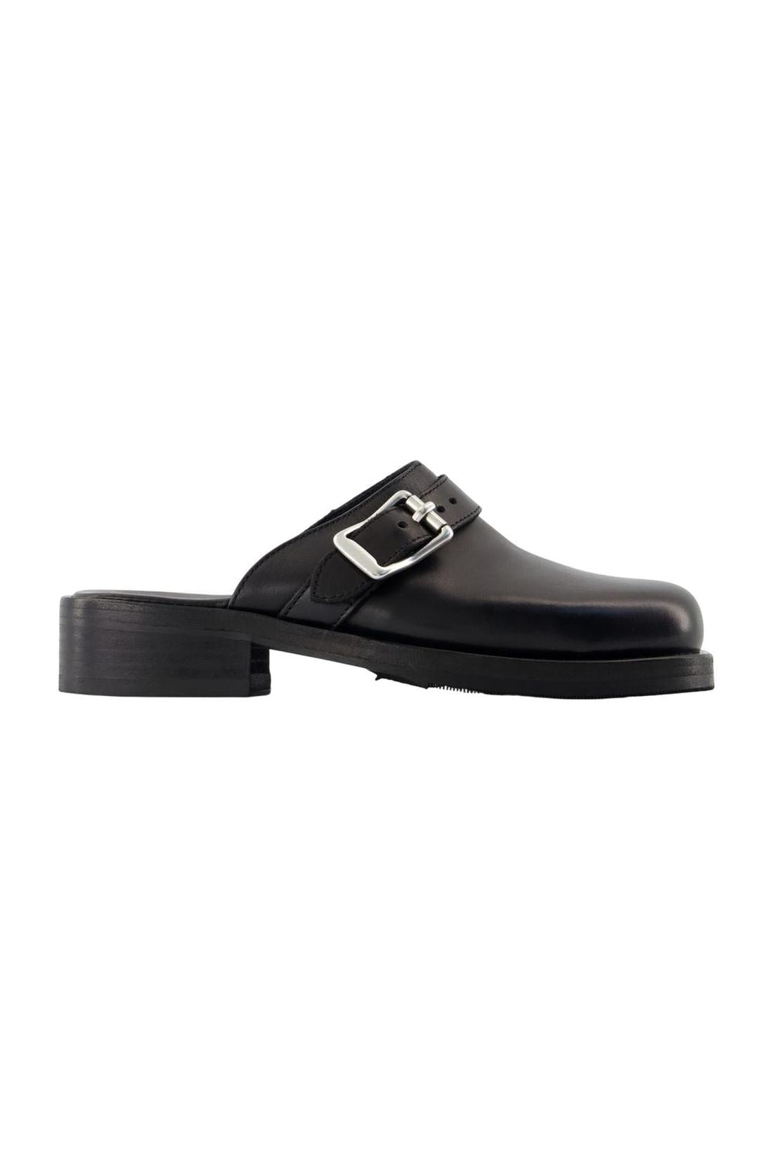 Pantoletten Camion - OUR LEGACY - Leder - Schwarz