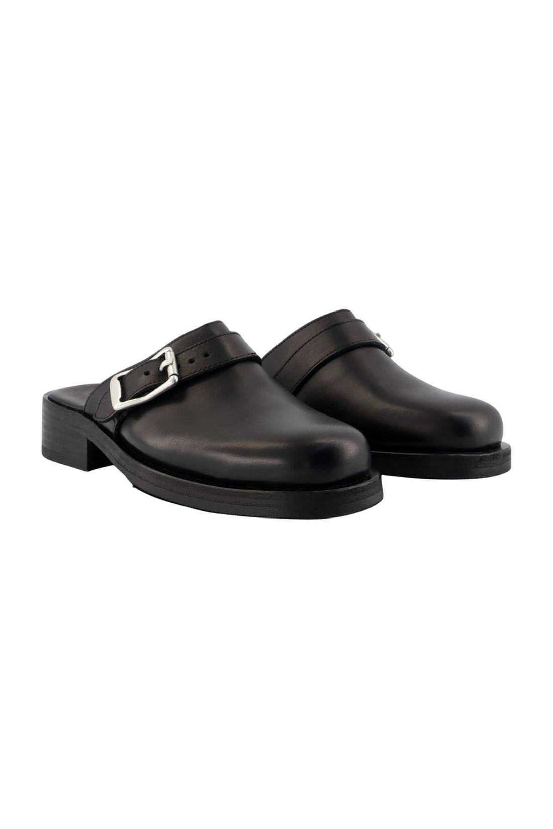 Pantoletten Camion - OUR LEGACY - Leder - Schwarz