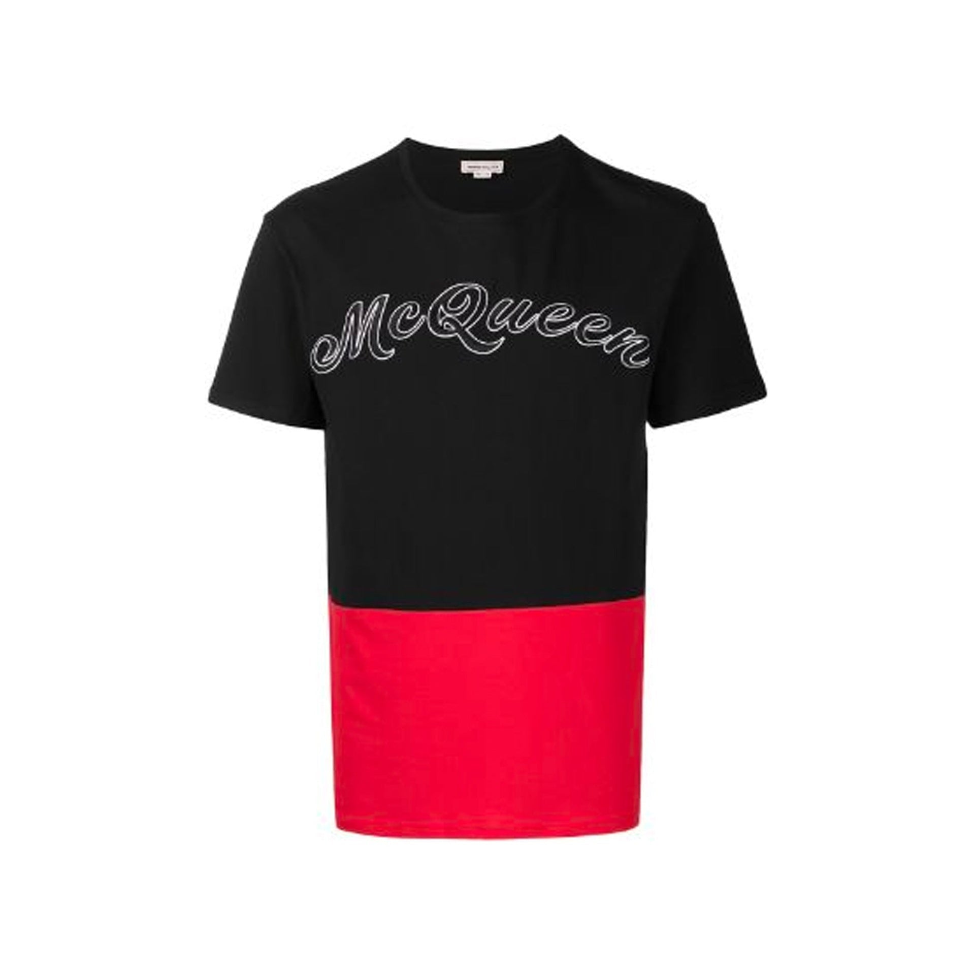 Alexander Mcqueen Cotton Logo T-Shirt-MEN CLOTHING-ALEXANDER MCQUEEN-BLACK-S-ARCHIVIST