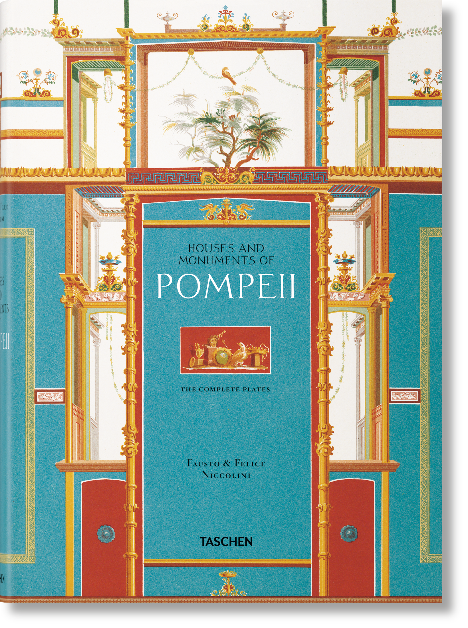 Taschen-Fausto & Felice Niccolini. Houses and Monuments of Pompeii (German, French, English)-Classics-Black-Deal-Outlet-by-ARCHIVIST