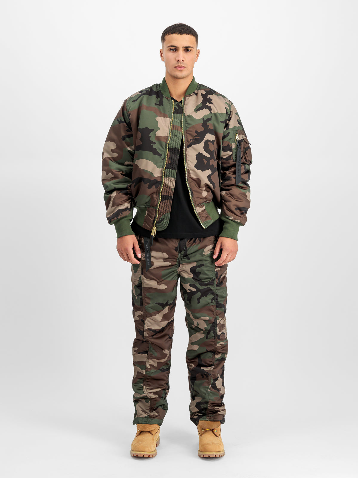 MA-1 Nylon Camo Loose Pant
