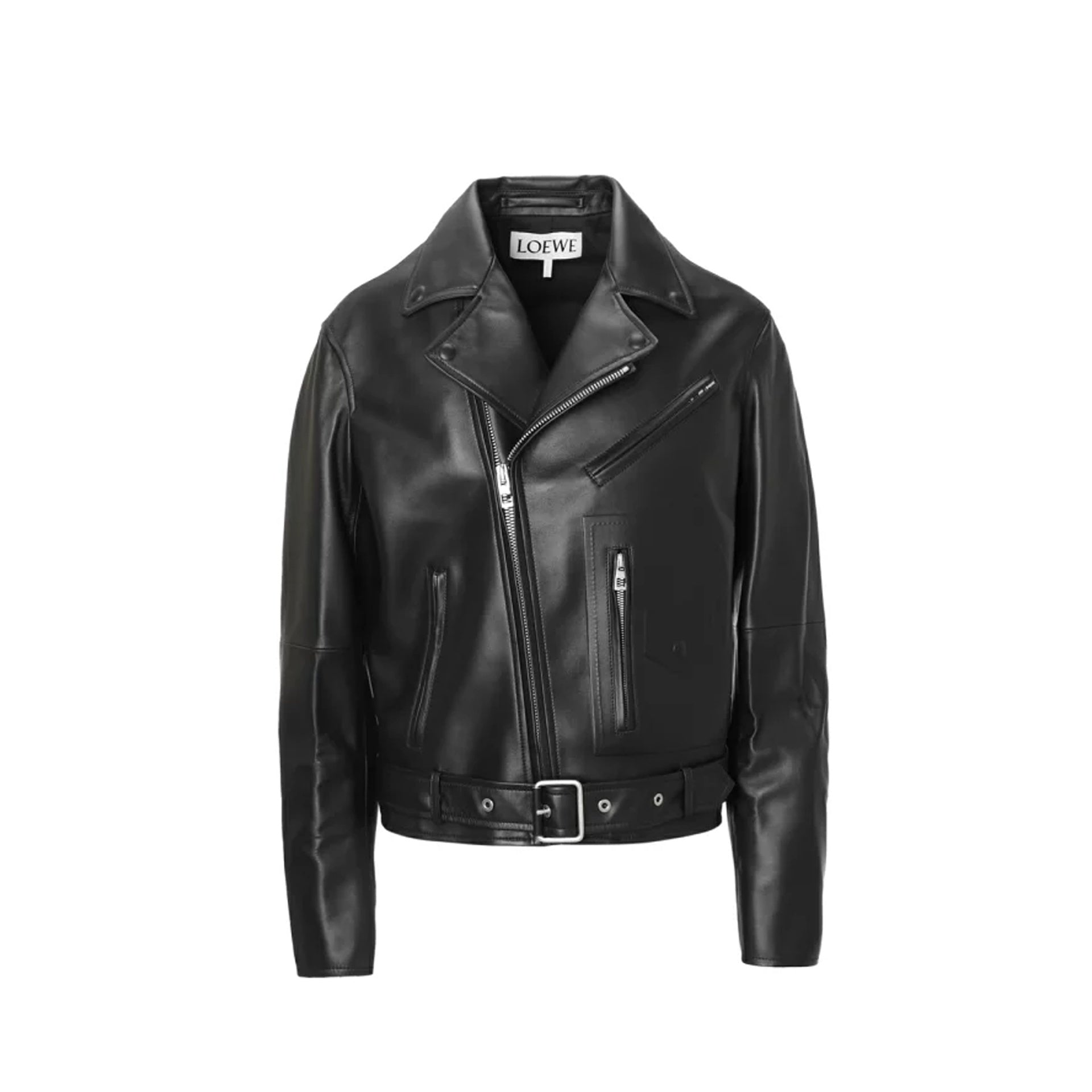 Loewe-Loewe Leather Biker Jacket-MEN CLOTHING-Black-Deal-Outlet-by-ARCHIVIST