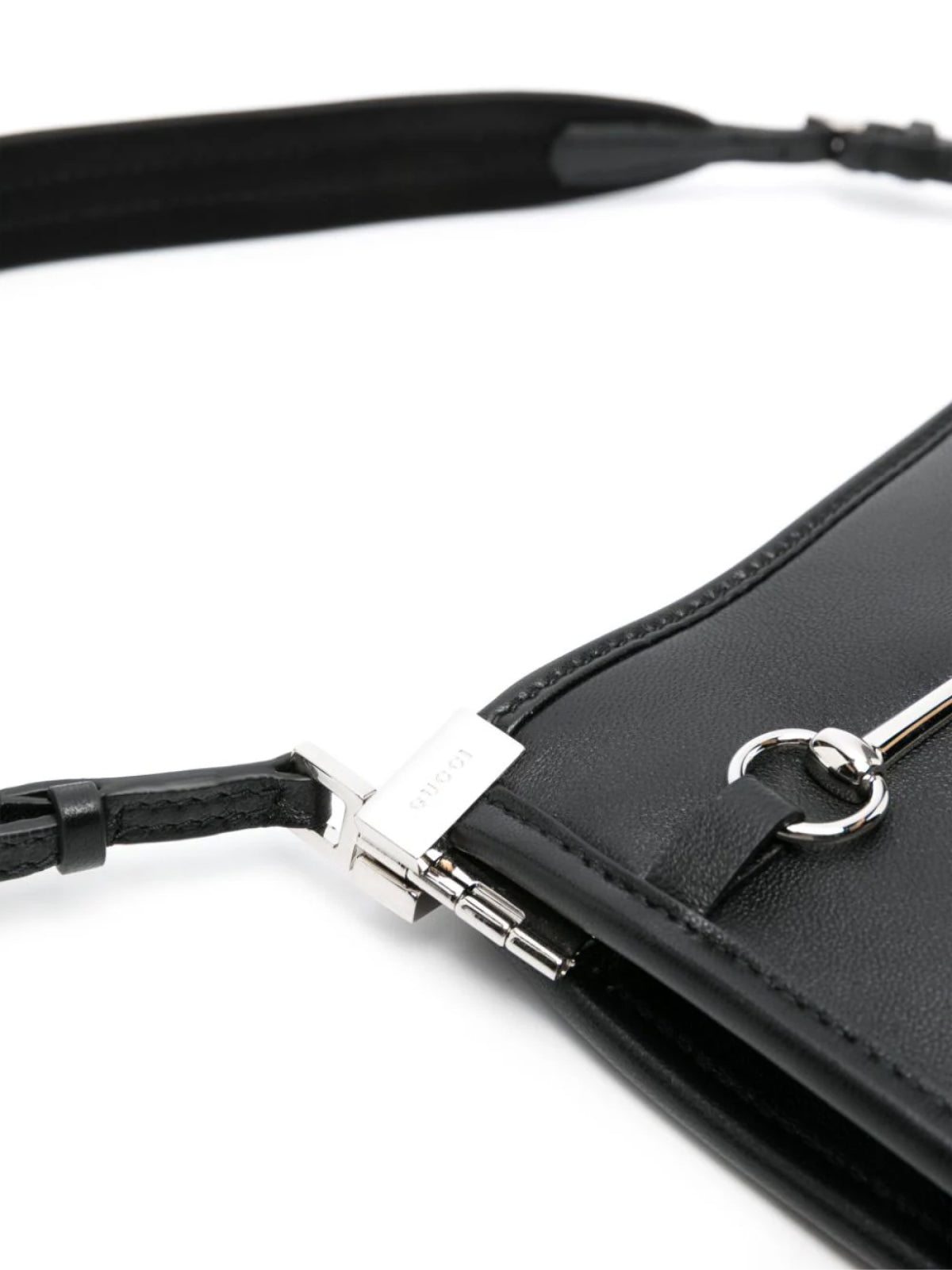 Gucci-OUTLET-SALE-Horsebit Slim Logo Shoulder Bag-ARCHIVIST