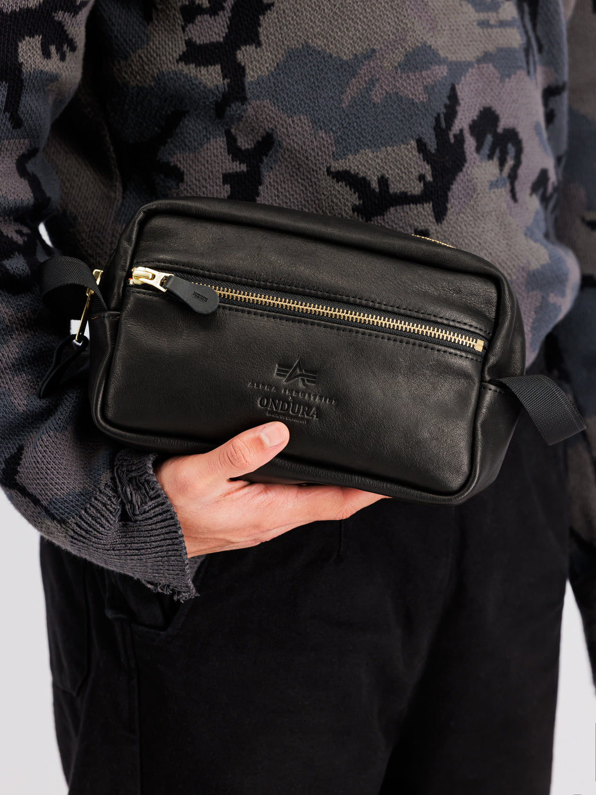 ALPHA x ONDURA Leather Dopp Kit
