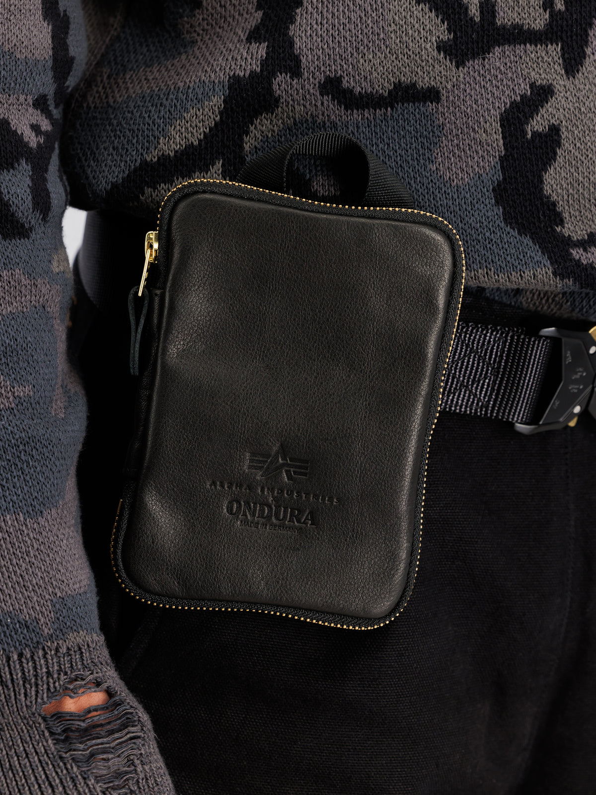 ALPHA x ONDURA Leather Organizer Bag