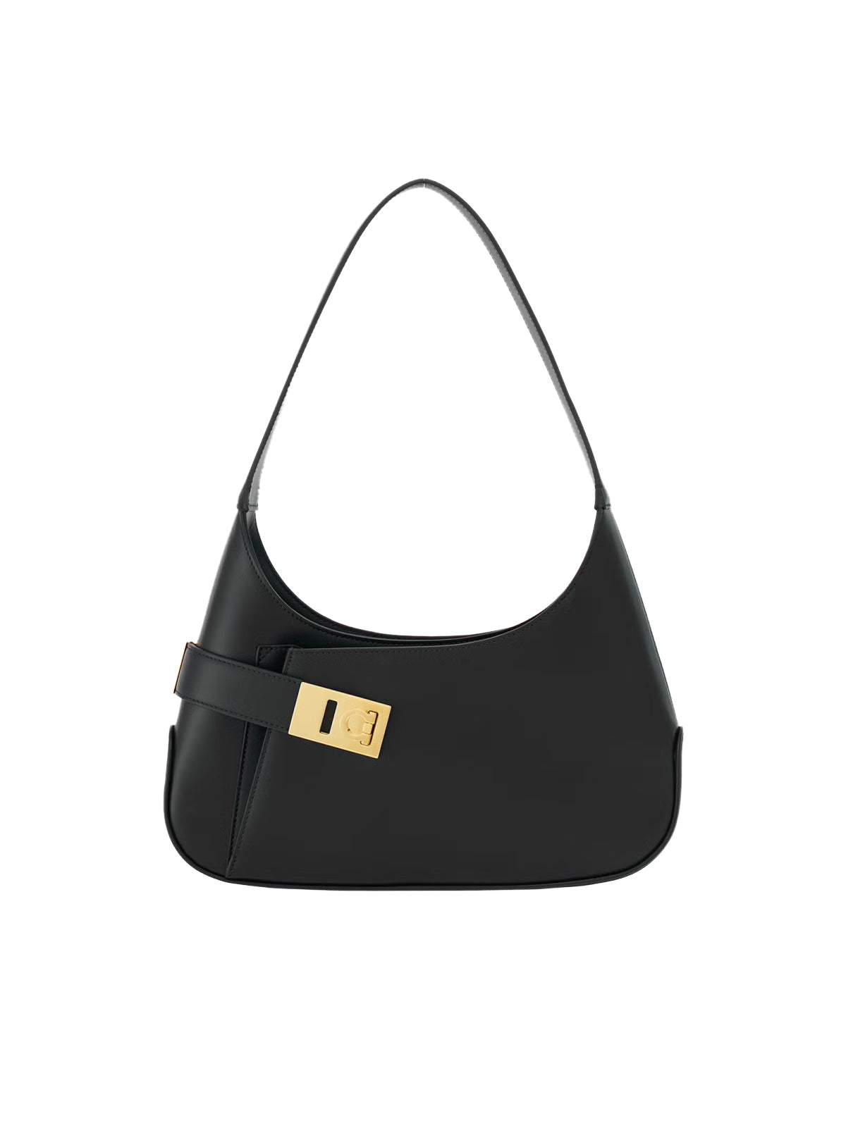 Ferragamo-OUTLET-SALE-Archive Gancini Hobo Shoulder Bag-ARCHIVIST