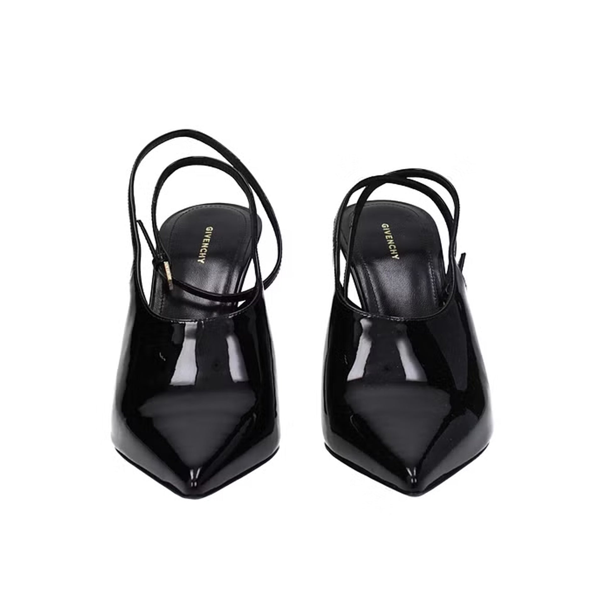 Givenchy-Givenchy Leather Slingback Pumps-WOMEN SHOES-Black-Deal-Outlet-by-ARCHIVIST