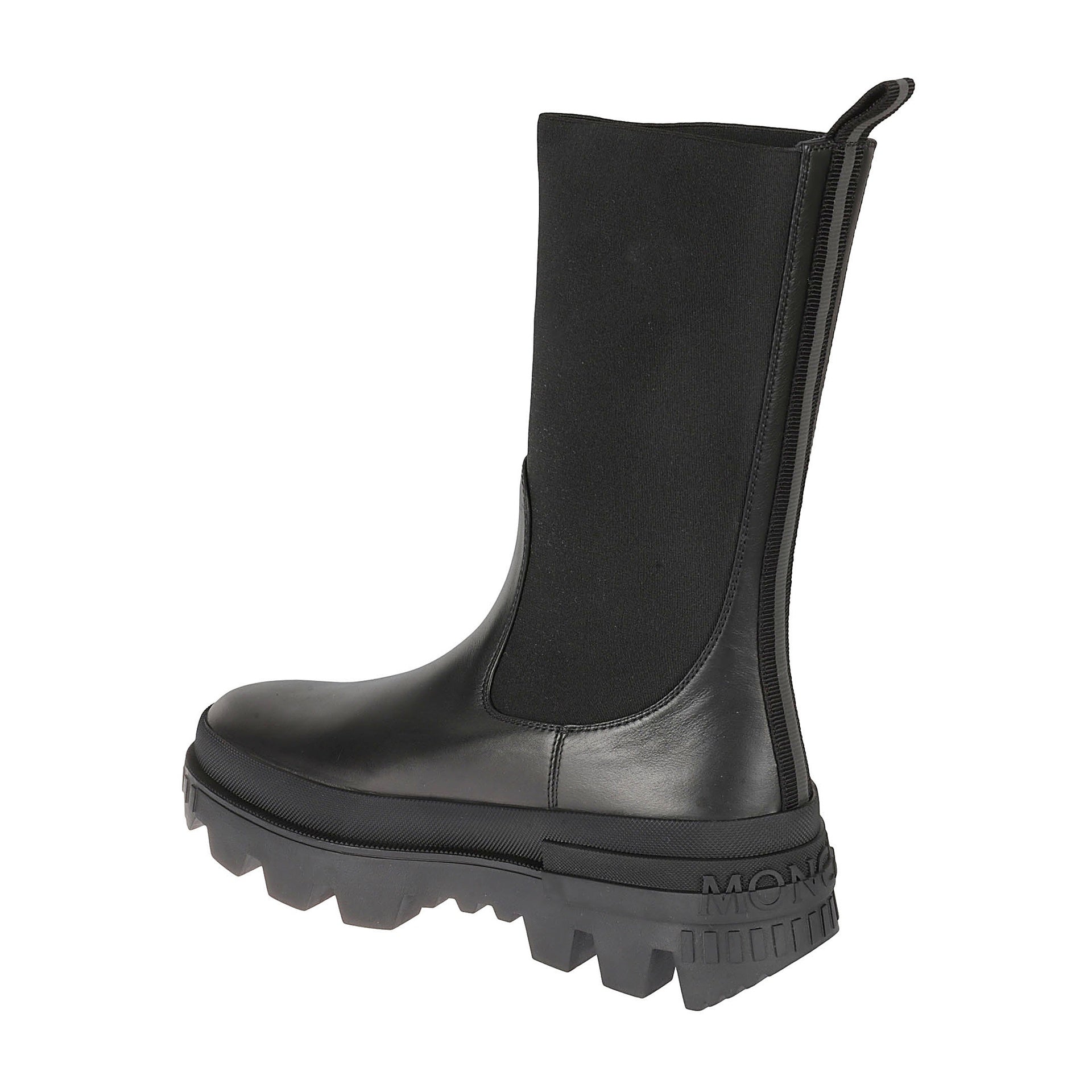 Moncler-Moncler Leather Boots-WOMEN SHOES-Black-Deal-Outlet-by-ARCHIVIST