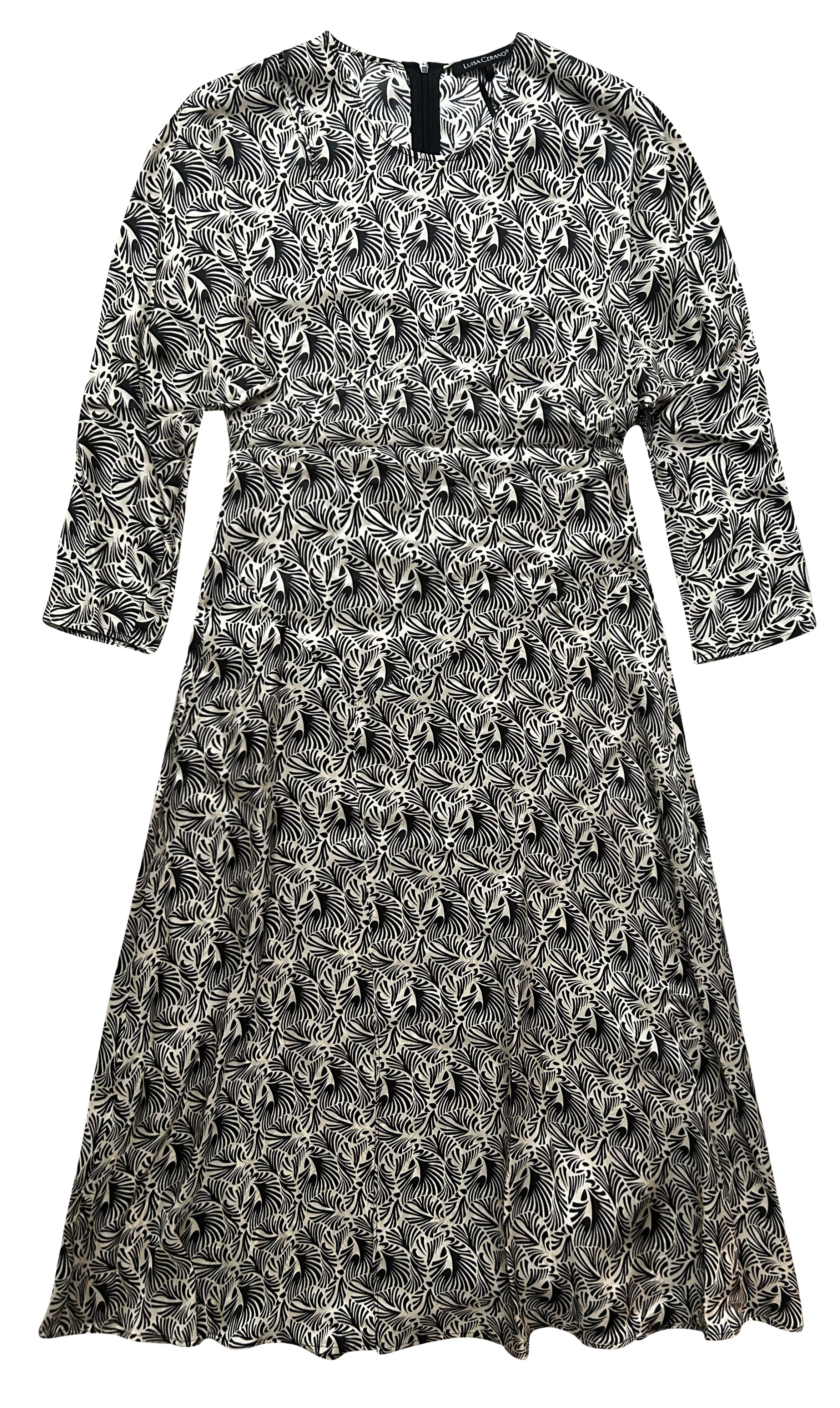 Kleid mit Leaf-Print