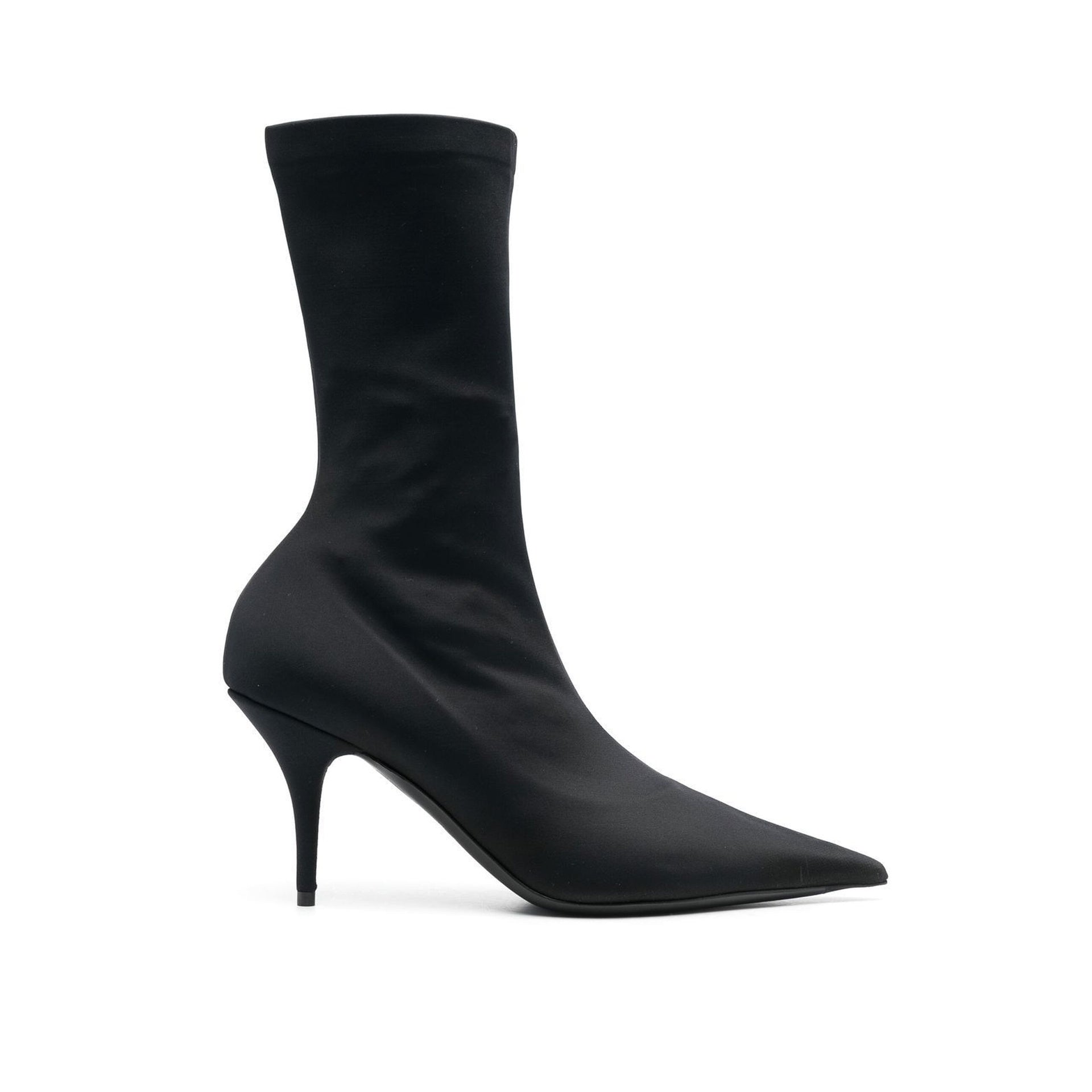 Balenciaga-Balenciaga 'Knife' Heeled Ankle Boots-WOMEN SHOES-Black-Deal-Outlet-by-ARCHIVIST