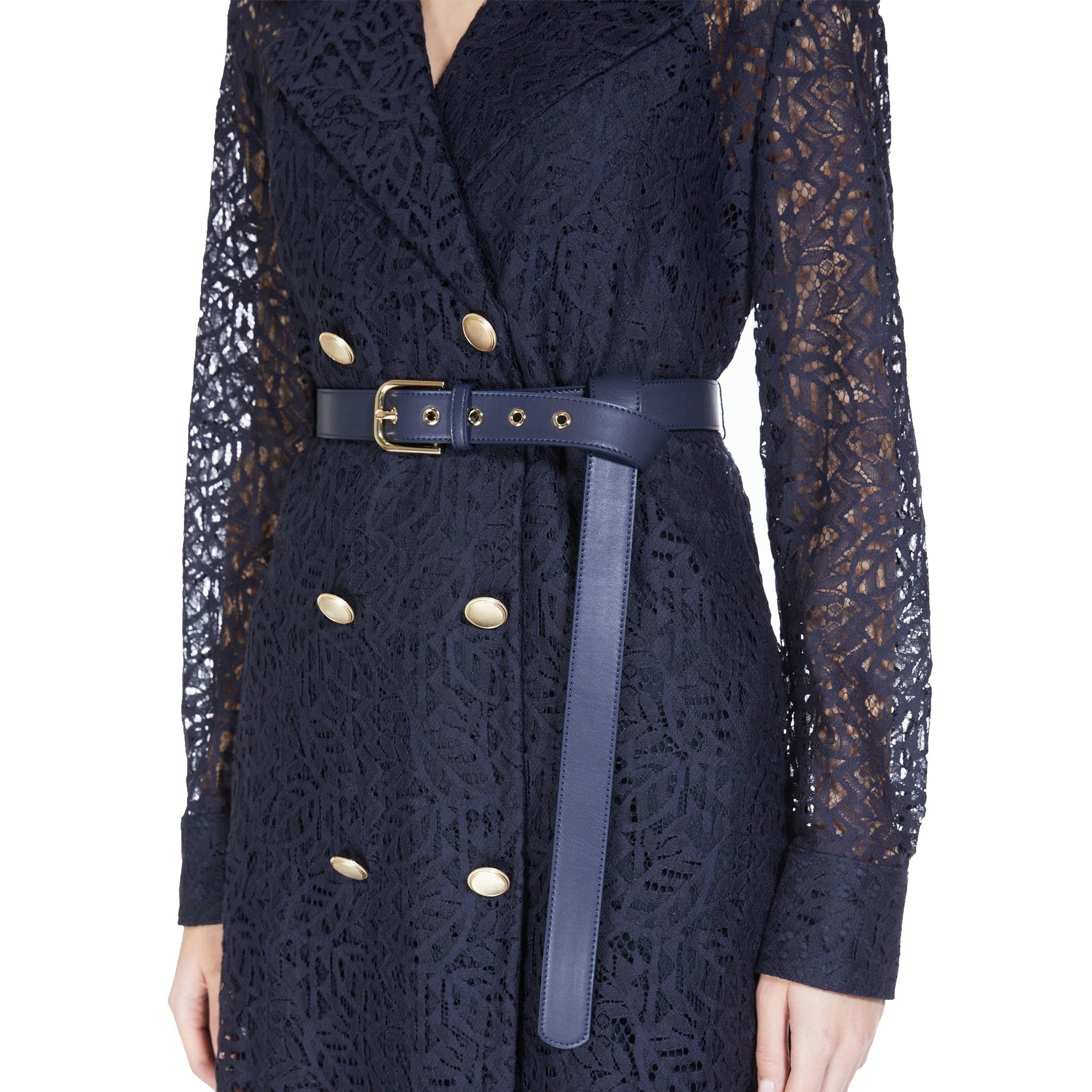 Max Mara Studio-Max Mara Studio Colimbo Lace Coat-WOMEN CLOTHING-Black-Deal-Outlet-by-ARCHIVIST