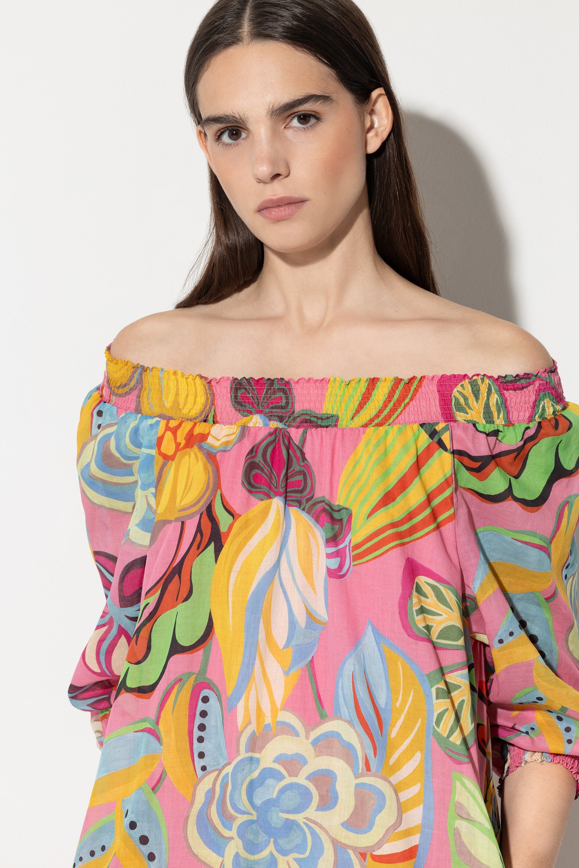 Midikleid mit Caribbean-Print