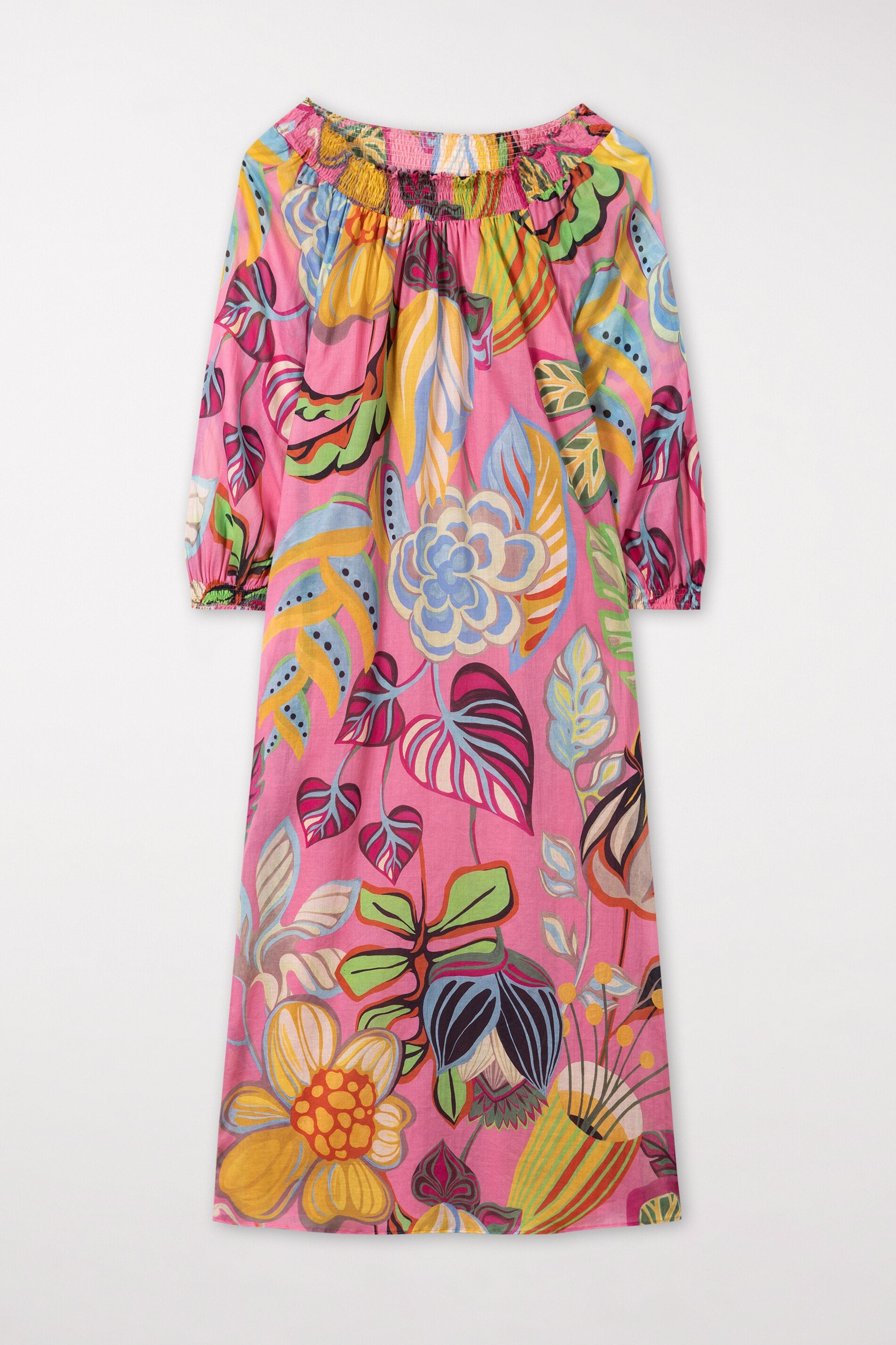 Midikleid mit Caribbean-Print