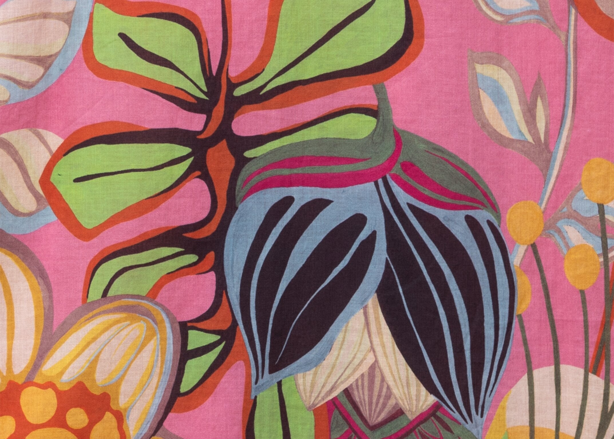 Midikleid mit Caribbean-Print