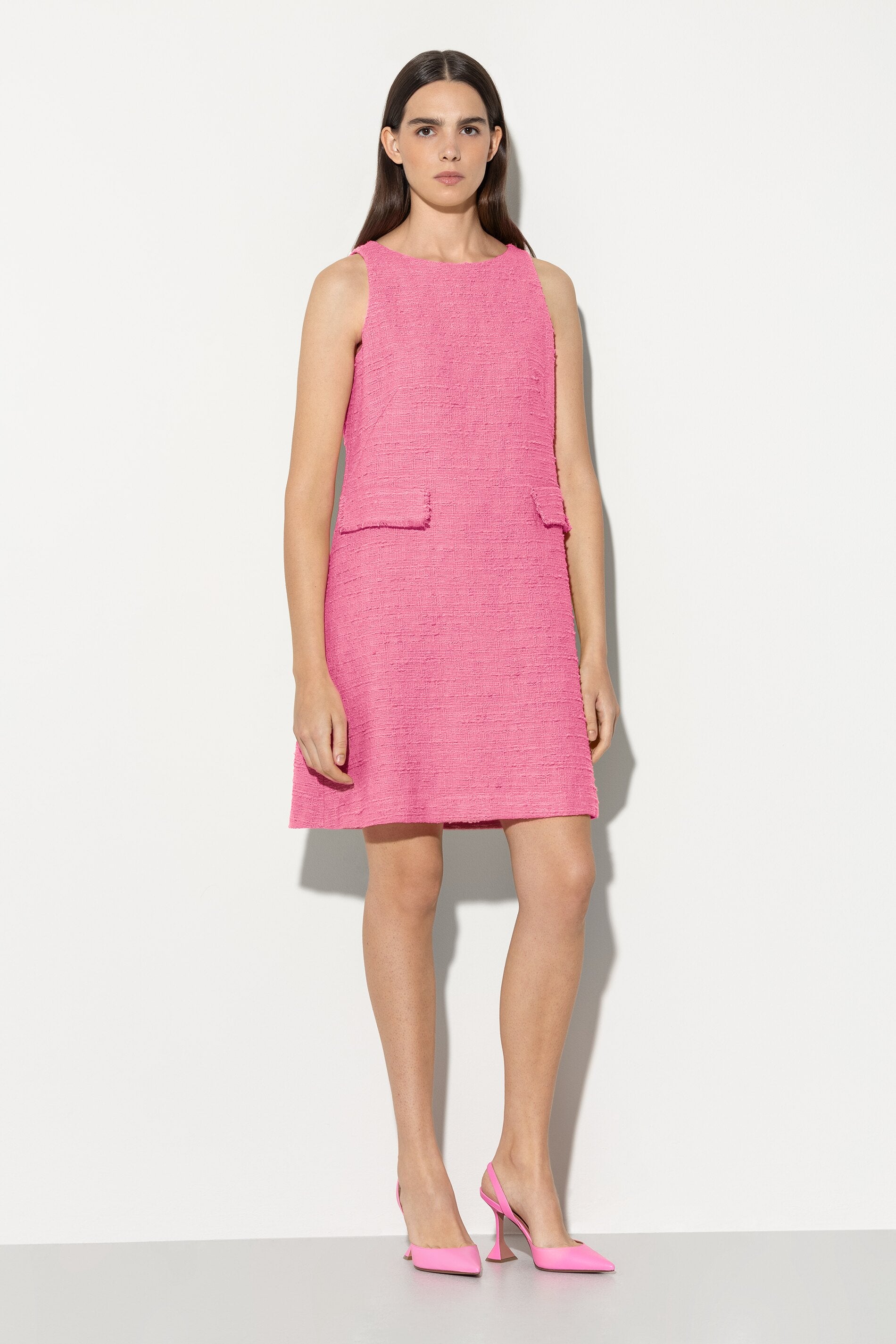 Shiftdress in Tweed-Optik