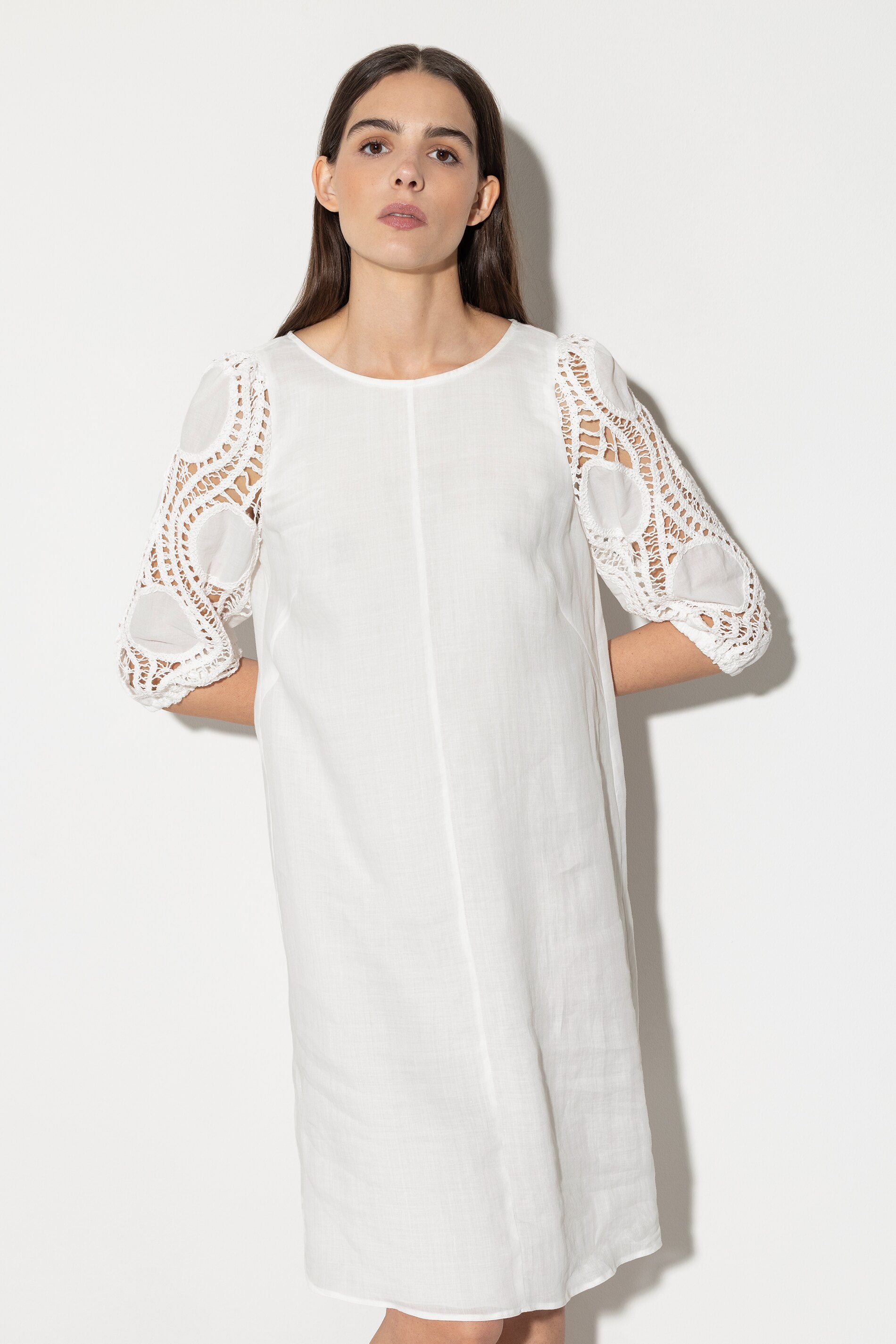 Robe avec détails en crochet