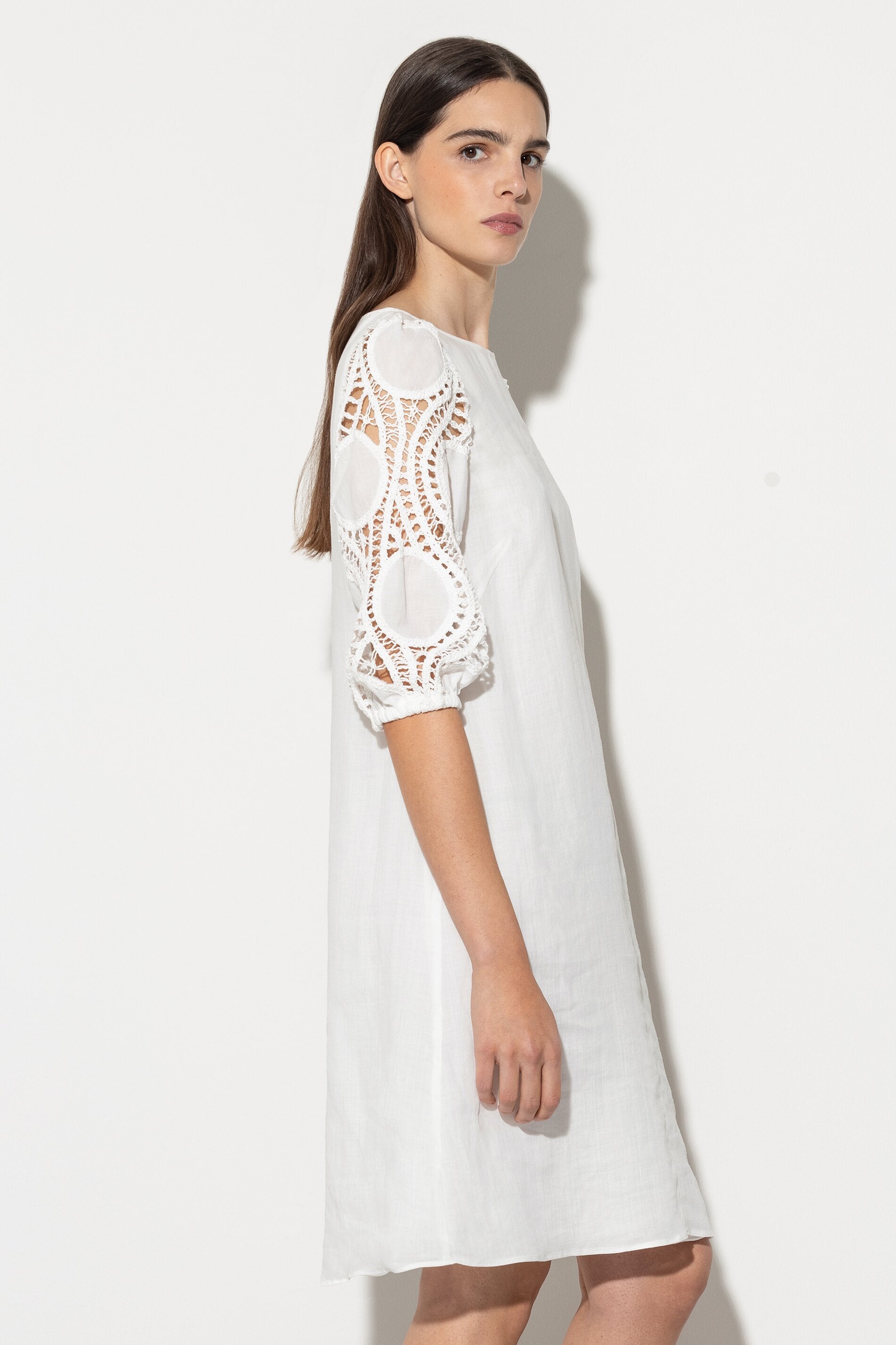 Robe avec détails en crochet