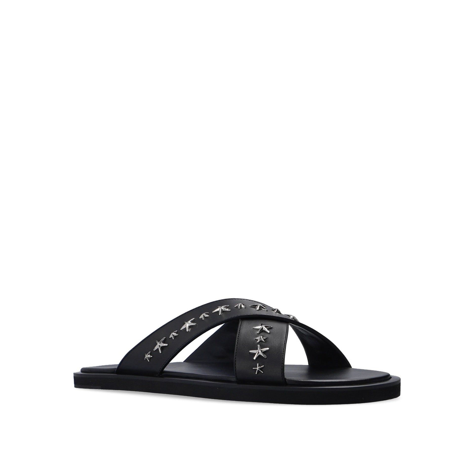 Jimmy Choo-Jimmy Choo Palmo Leather Sandals-MEN SHOES-Black-Deal-Outlet-by-ARCHIVIST