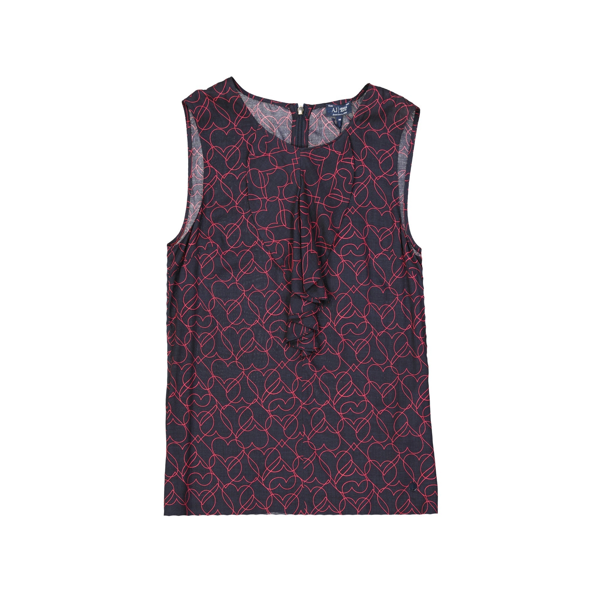 Armani Jeans Heart Printed Top