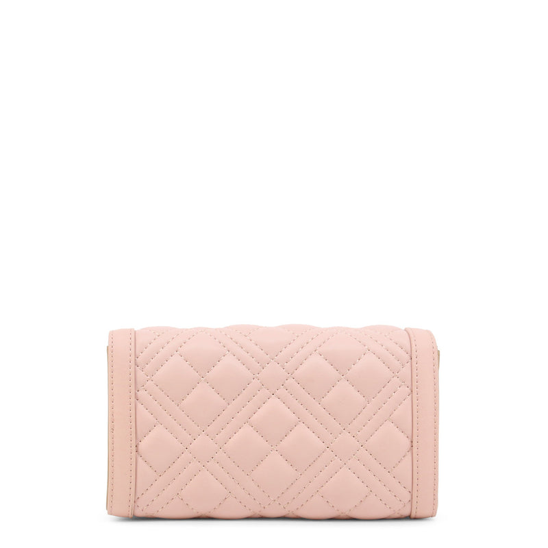 Quilted faux leather wallet