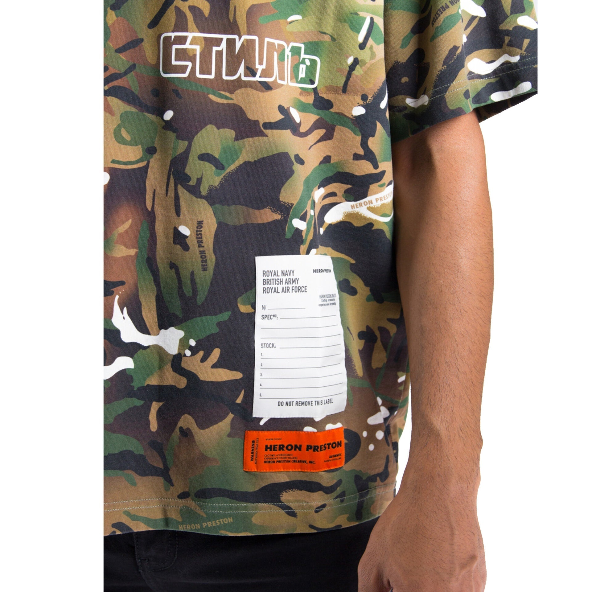 Heron Preston-Heron Preston Camouflage T-shirt-MEN CLOTHING-Black-Deal-Outlet-by-ARCHIVIST