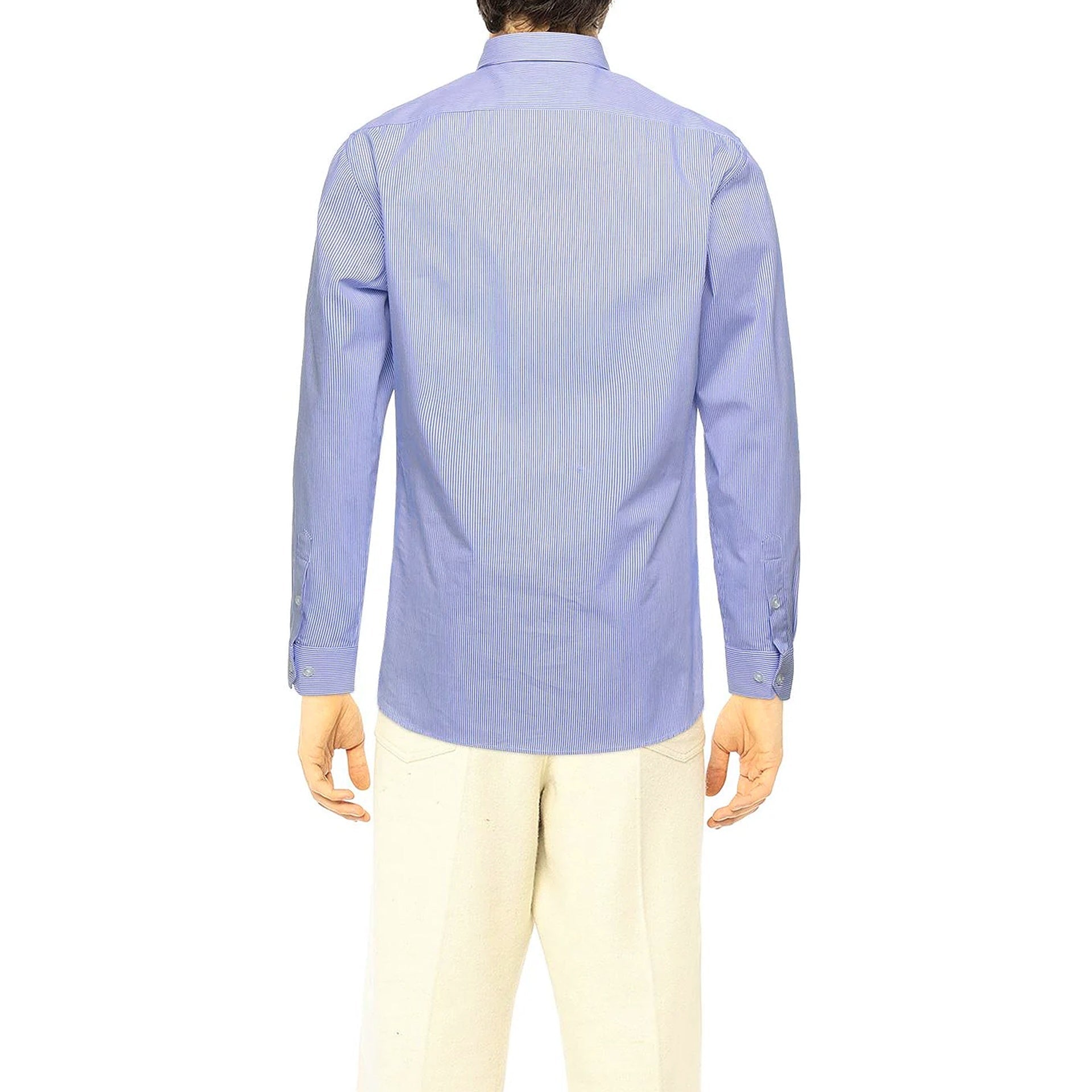 Moschino-Moschino Striped Cotton Shirt-MEN CLOTHING-Black-Deal-Outlet-by-ARCHIVIST